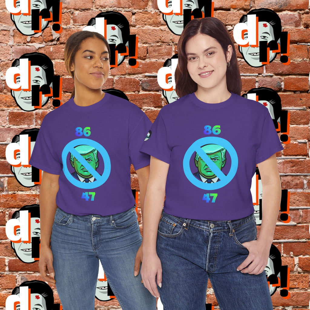 86/47 Lime & Blue Unisex Heavy Cotton Tee