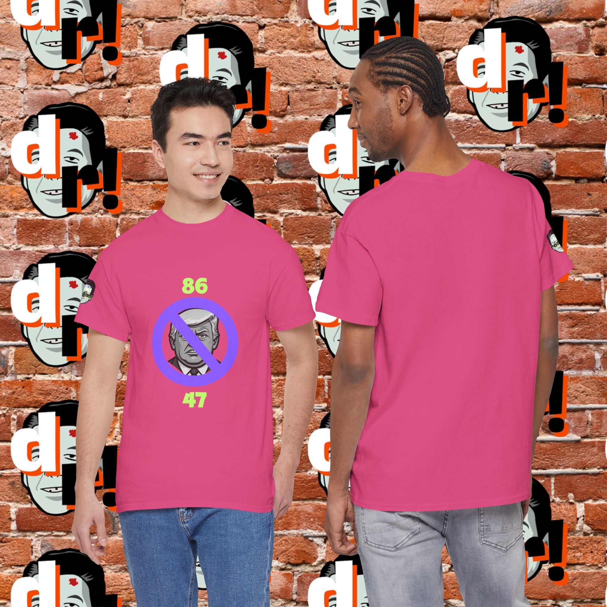 86/47 Lime & Purple  Variant Unisex Heavy Cotton Tee