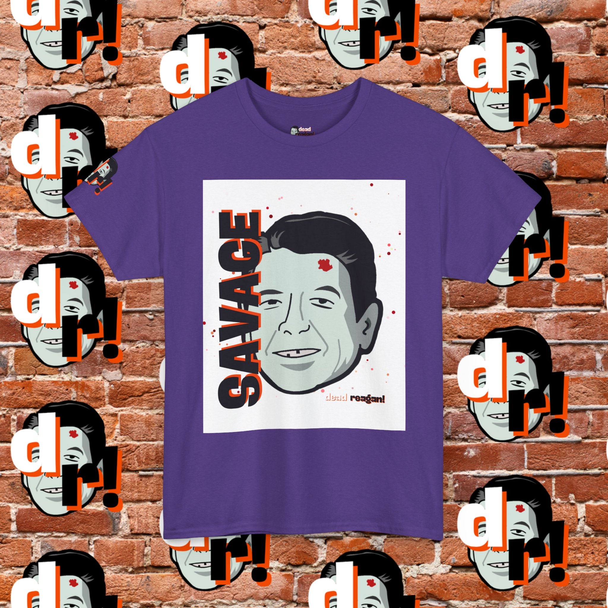 Savage Dead Reagan Graphic Tee White