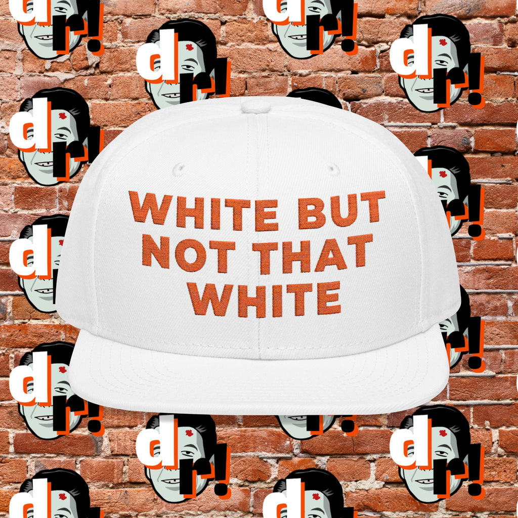 White, But Not That White - Orange Snapback (Embroidery)