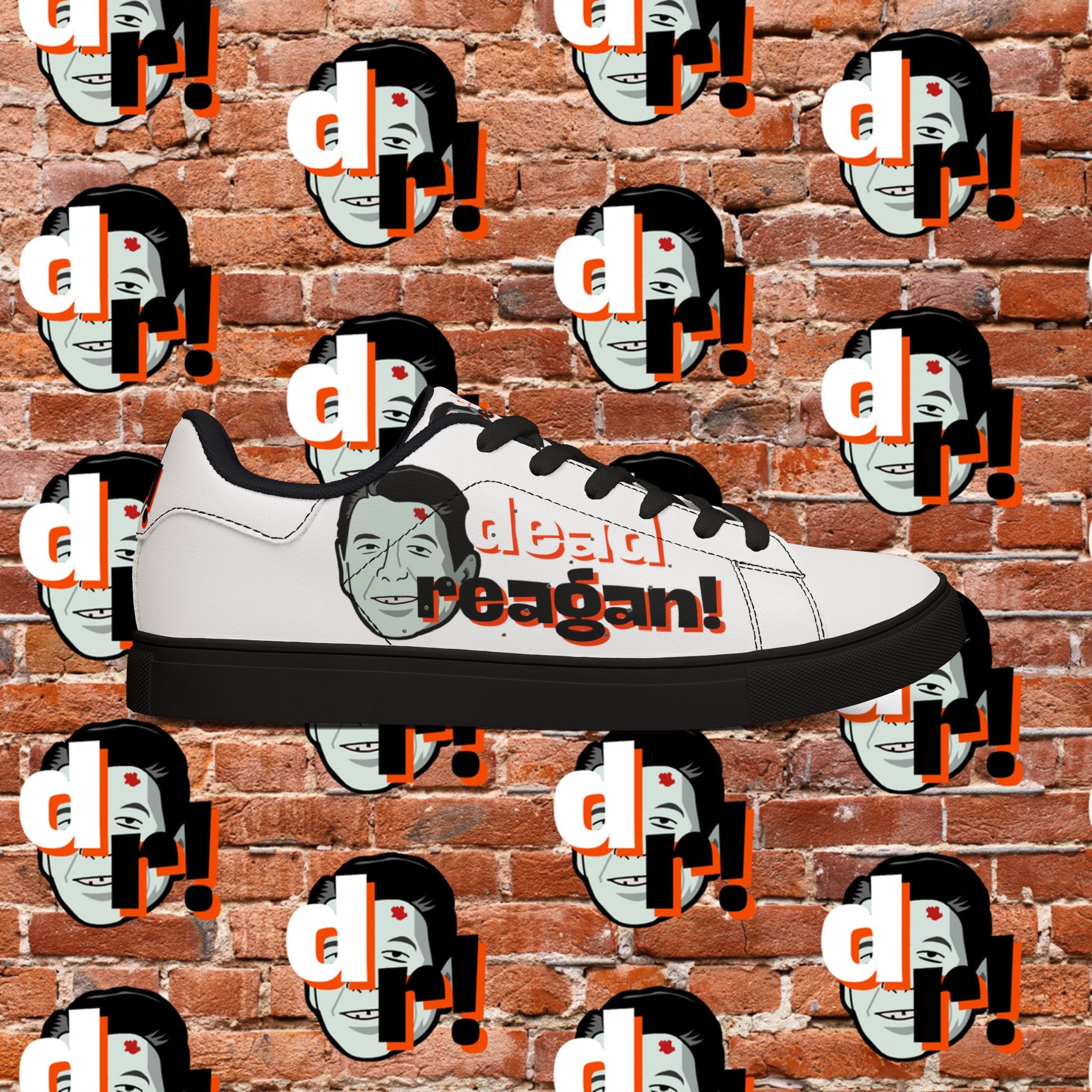 Dead Reagan Men's Low-Top Pleather Sneakers