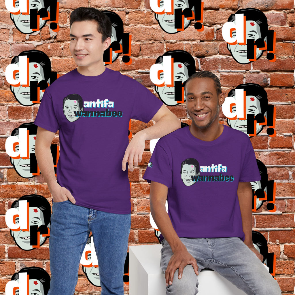 Antifa Wannabee (Teal) Unisex Heavy Cotton Tee