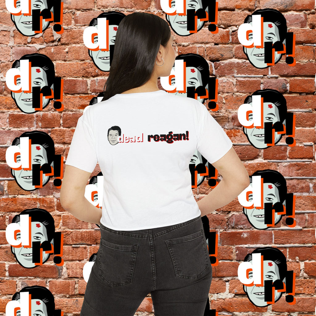 Antifa Wannabee Festival Crop Top (Red Letter)