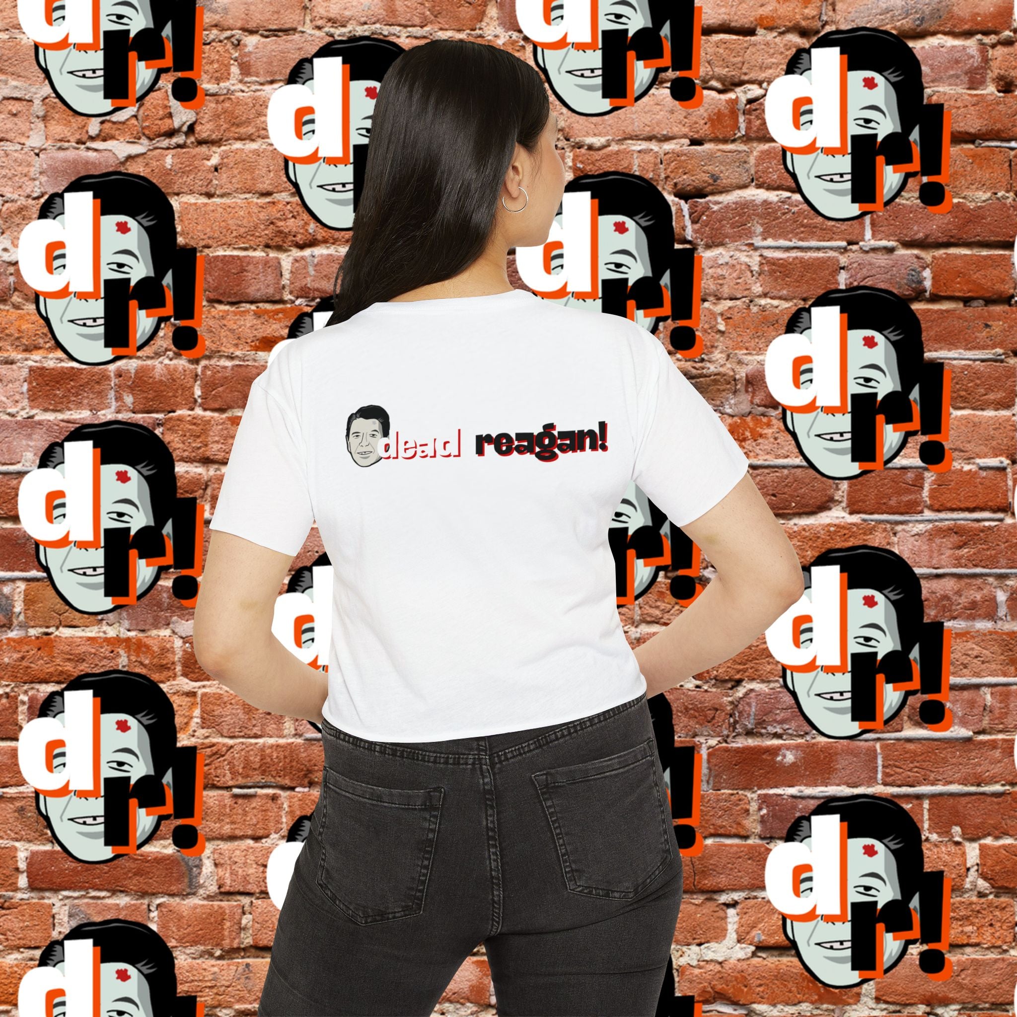 Antifa Wannabe Festival Crop Top (Red Letter)
