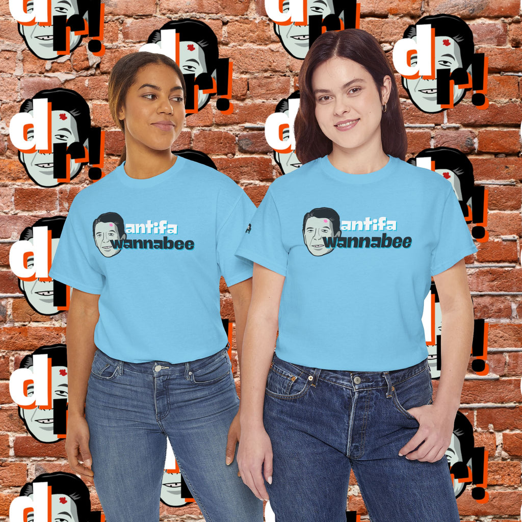 Antifa Wannabee (Teal) Unisex Heavy Cotton Tee