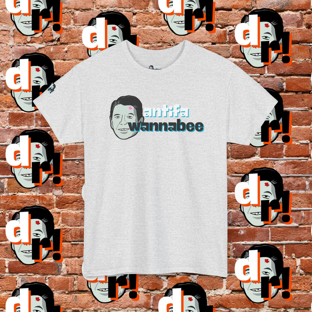 Antifa Wannabee (Teal) Unisex Heavy Cotton Tee