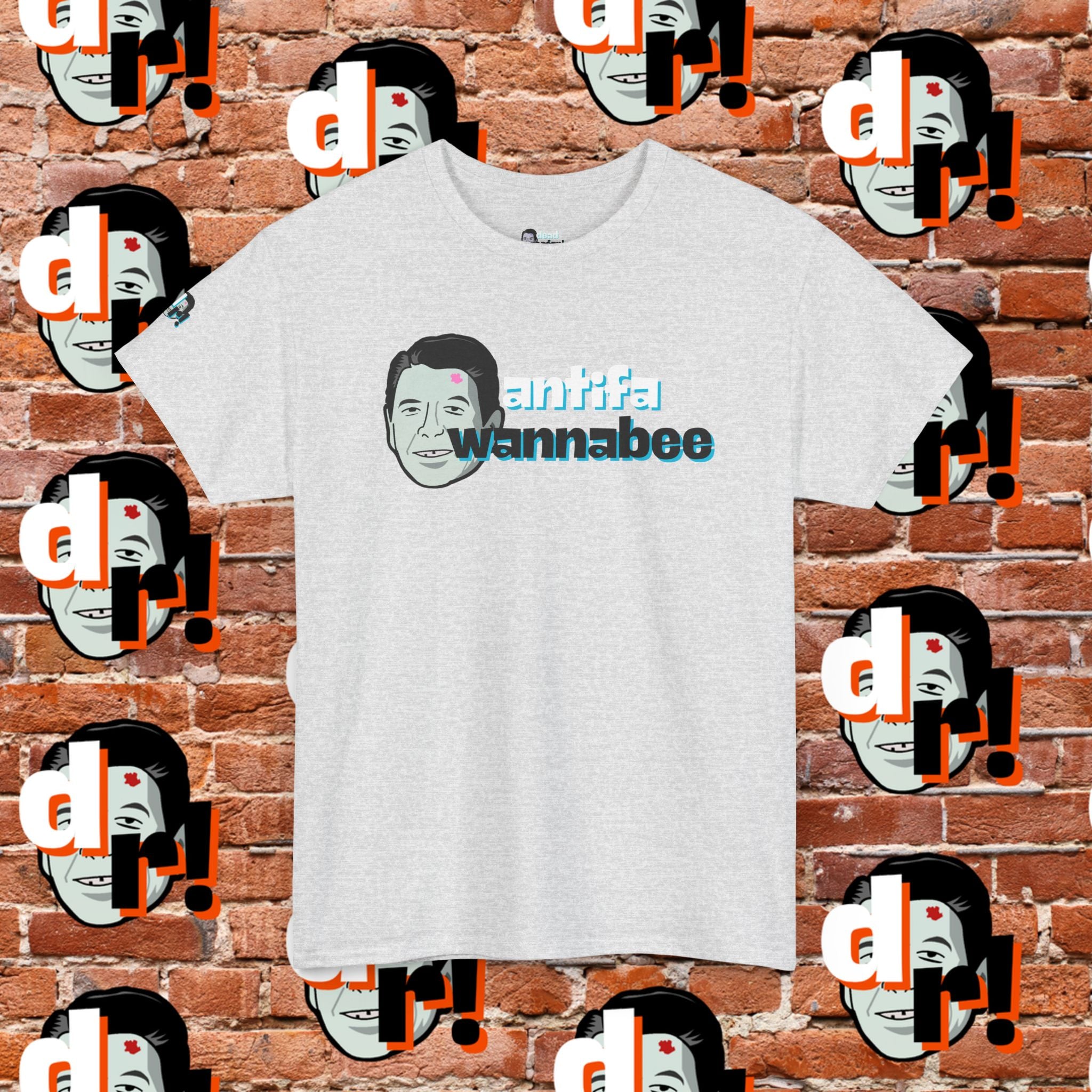 Antifa Wannabee (Teal) Unisex Heavy Cotton Tee