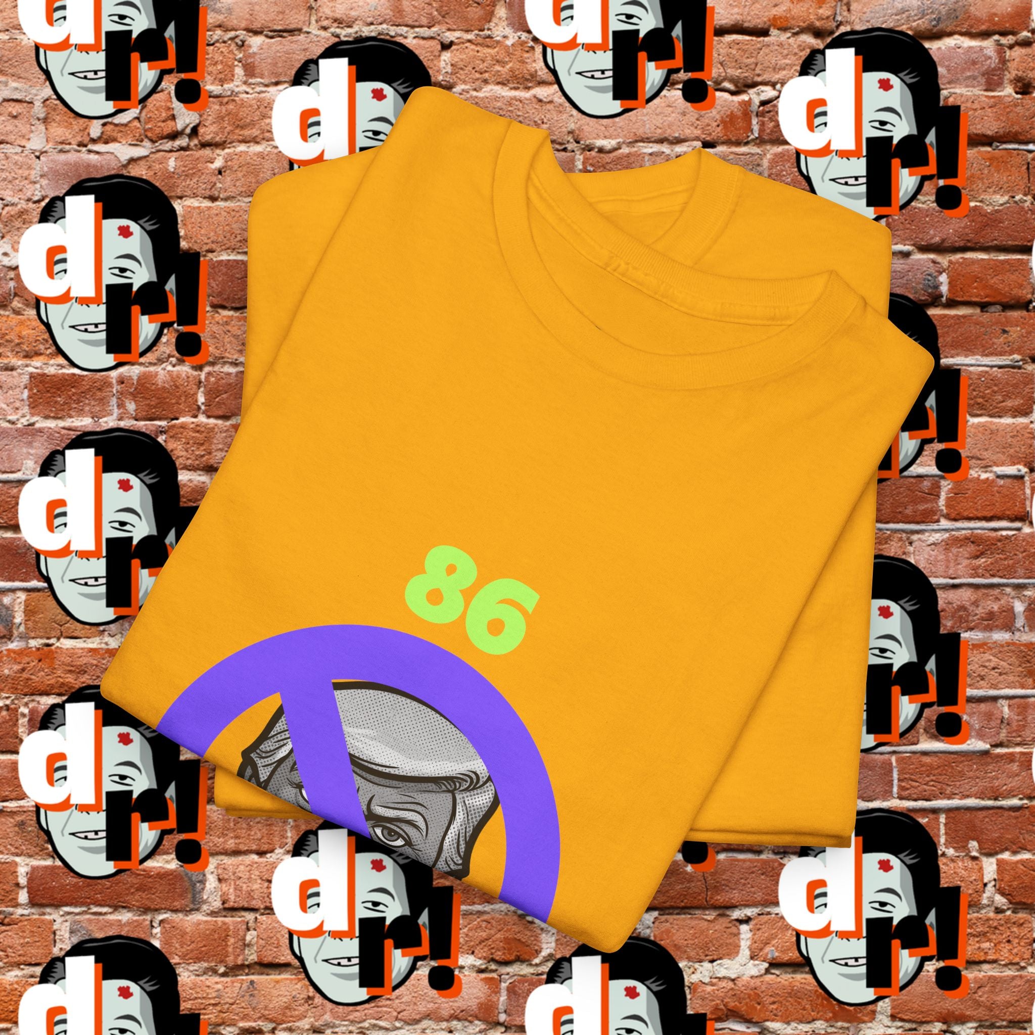 86/47 Lime & Purple  Variant Unisex Heavy Cotton Tee