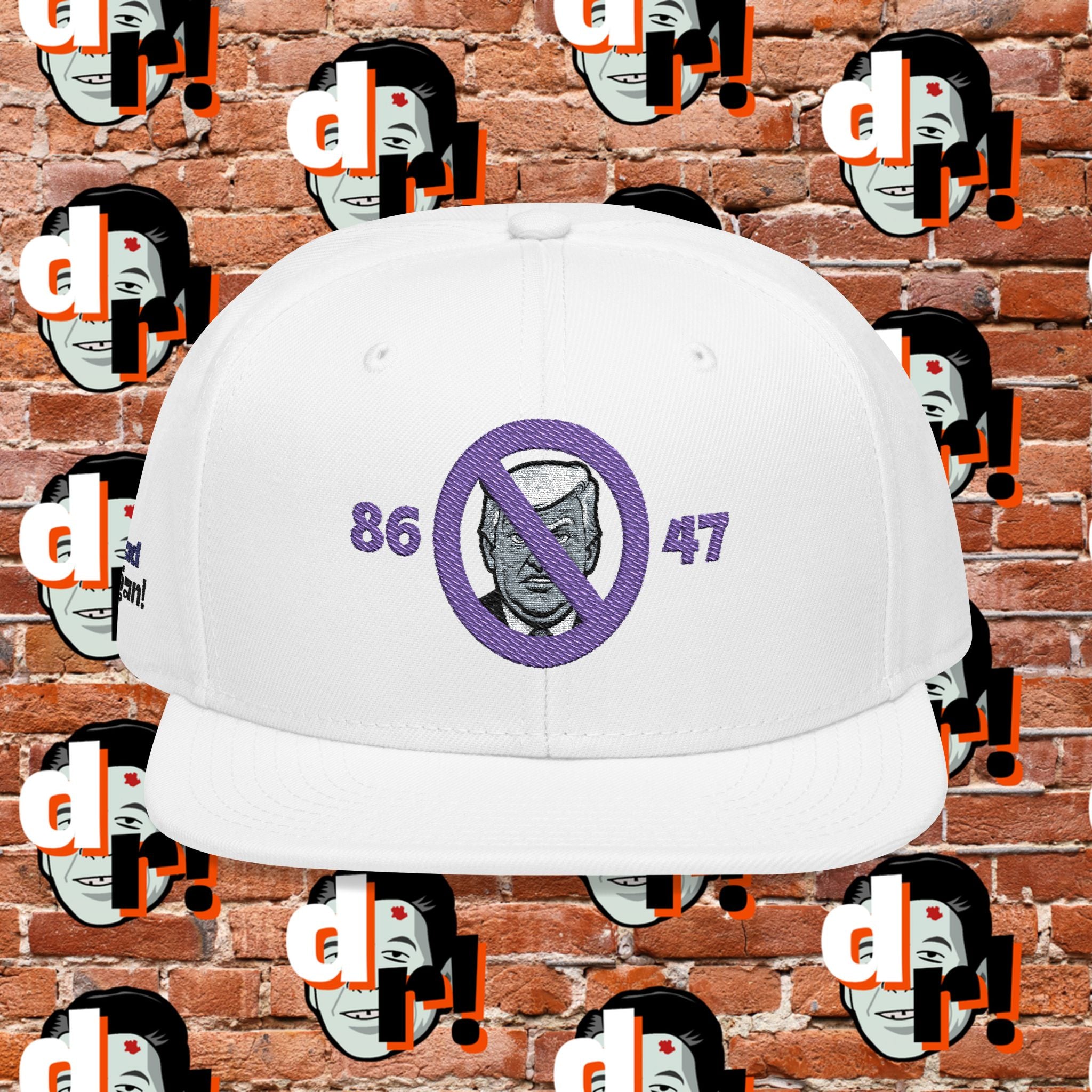 86/47 Purple Embroidered Snapback