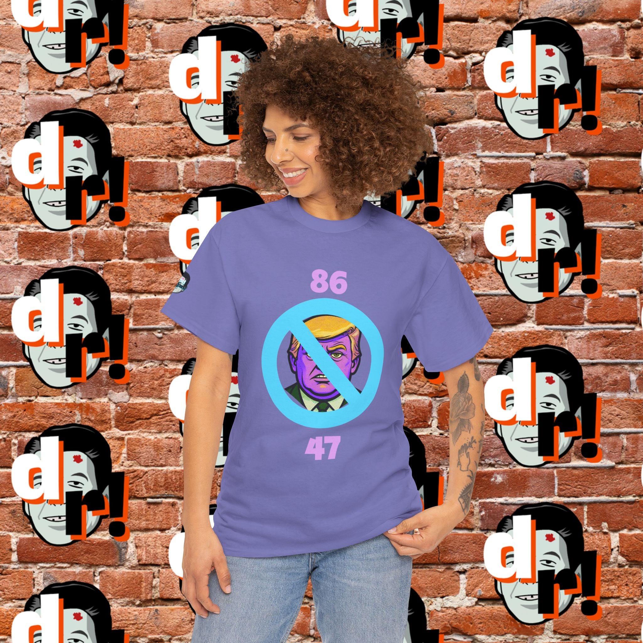 86/47 Lavender & Pink Variant Unisex Heavy Cotton Tee