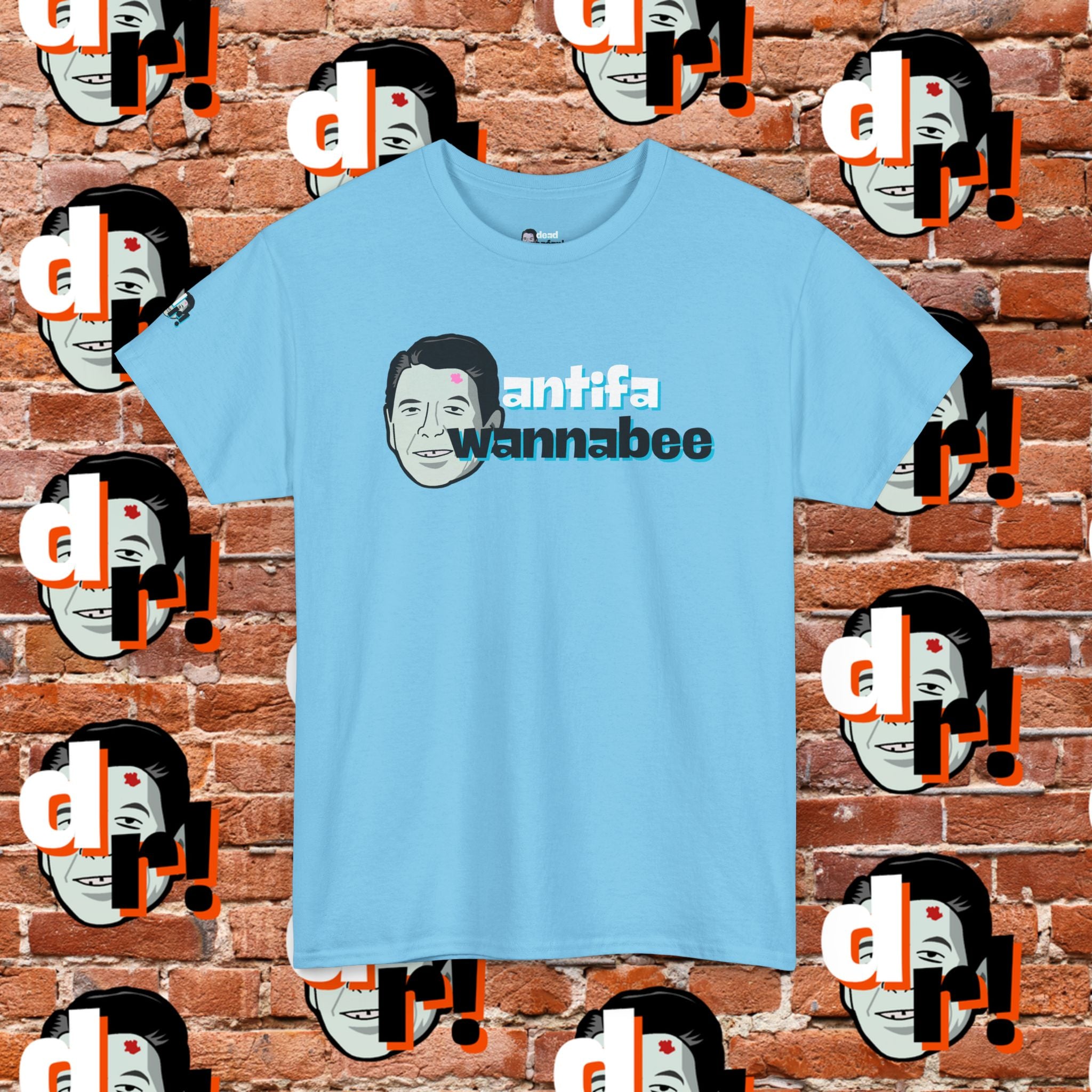 Antifa Wannabee (Teal) Unisex Heavy Cotton Tee