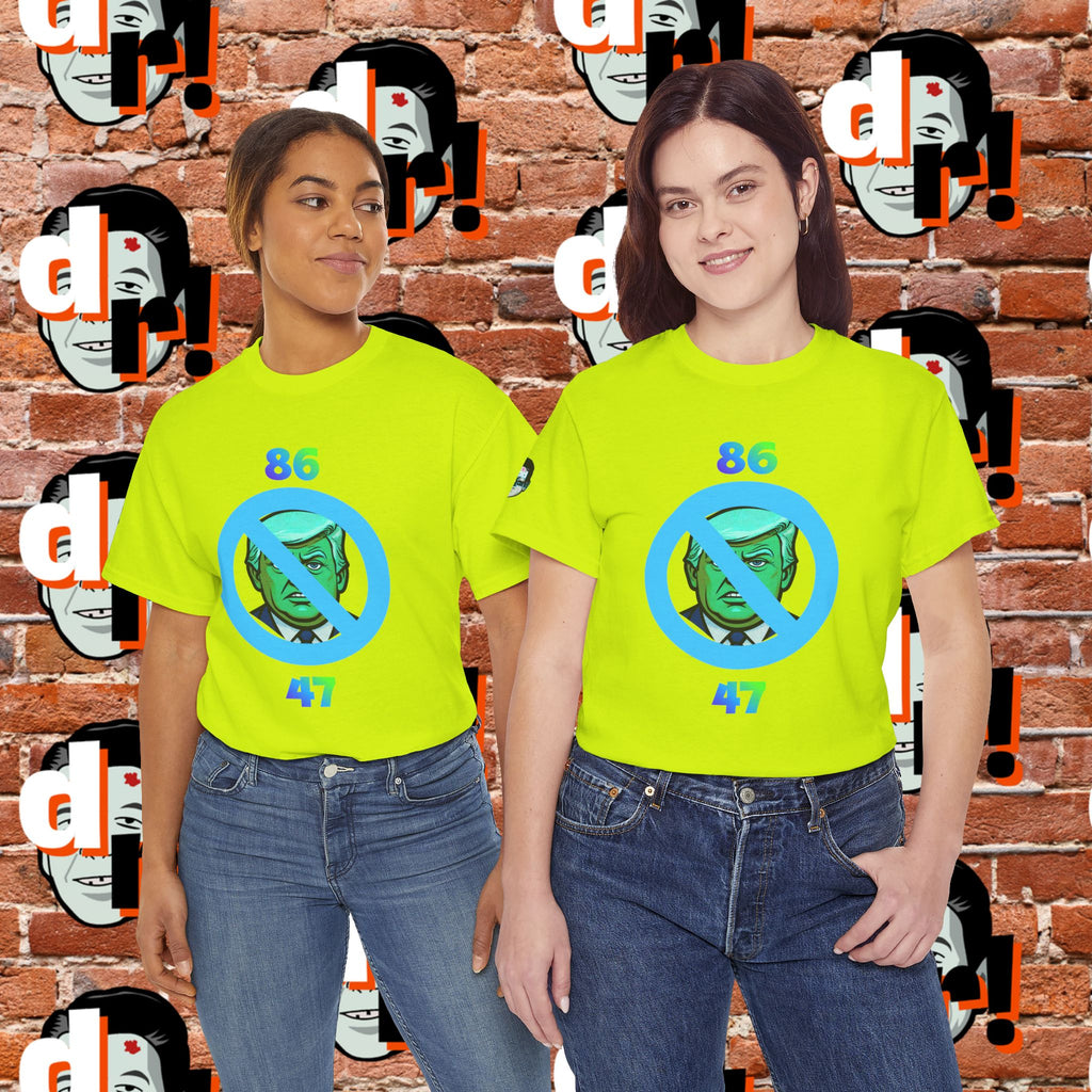 86/47 Lime & Blue Unisex Heavy Cotton Tee