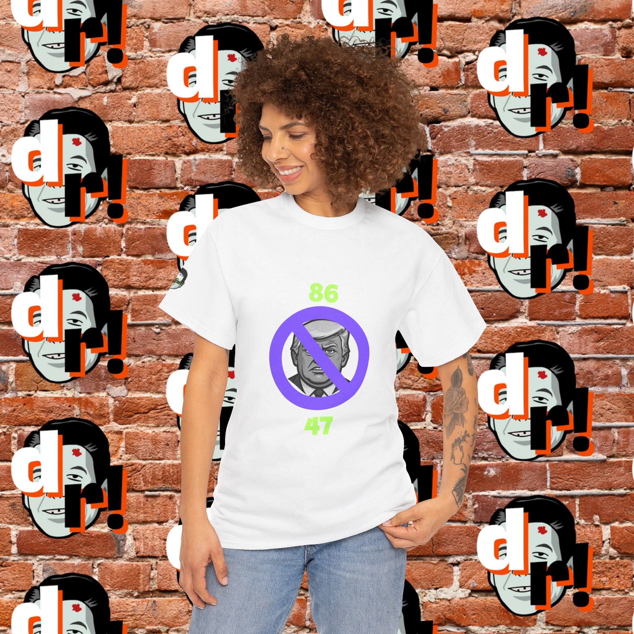 86/47 Lime & Purple  Variant Unisex Heavy Cotton Tee