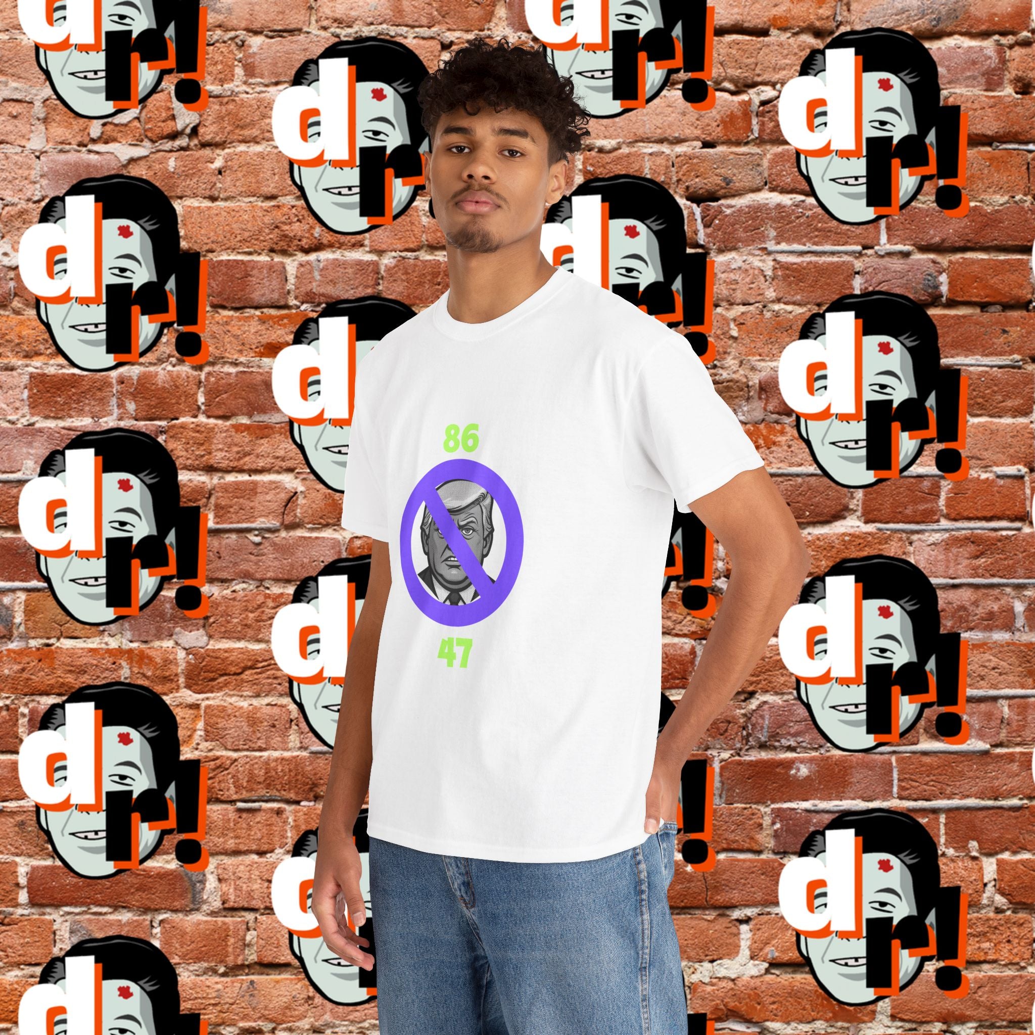 86/47 Lime & Purple  Variant Unisex Heavy Cotton Tee