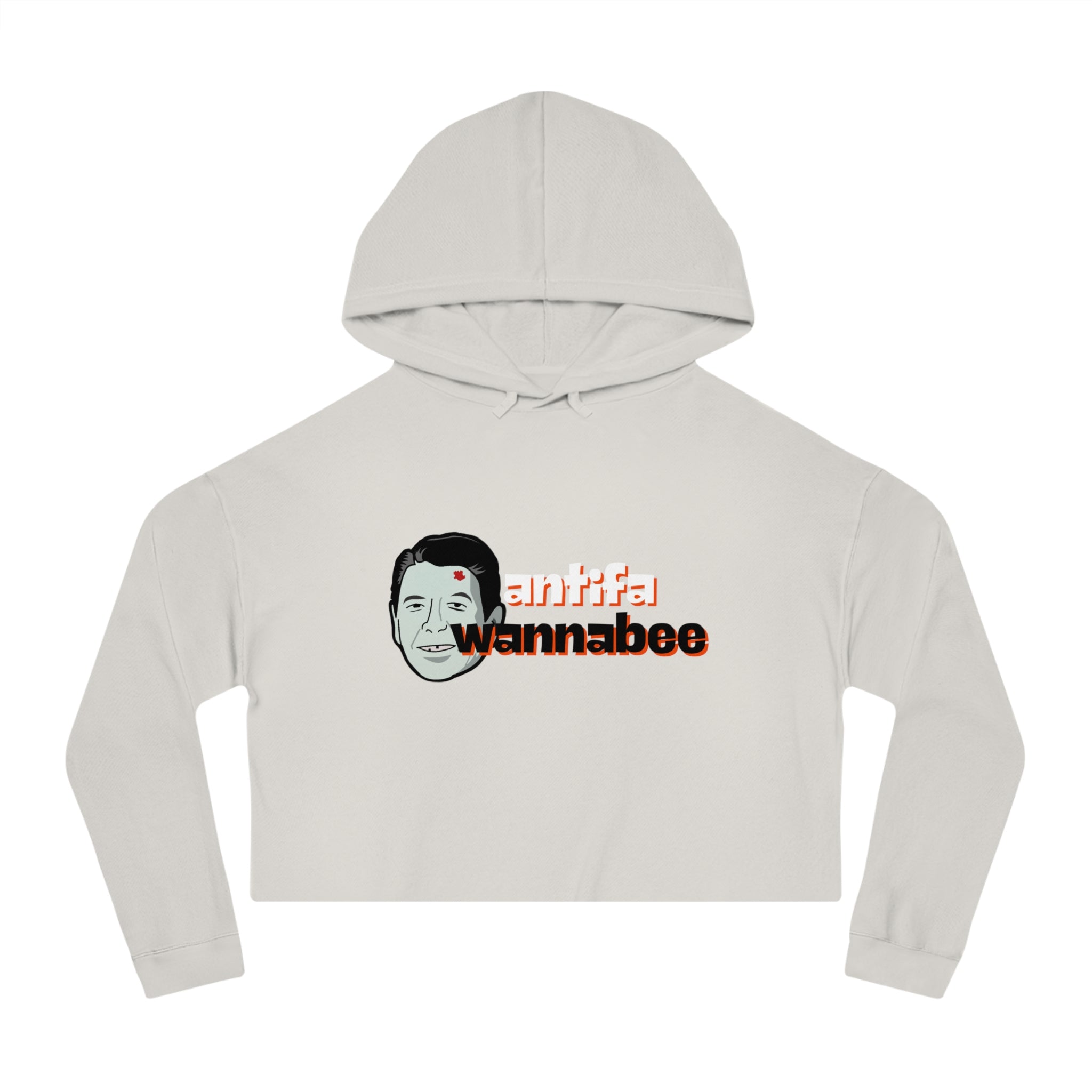 Antifa Wannabe Cropped Hoodie