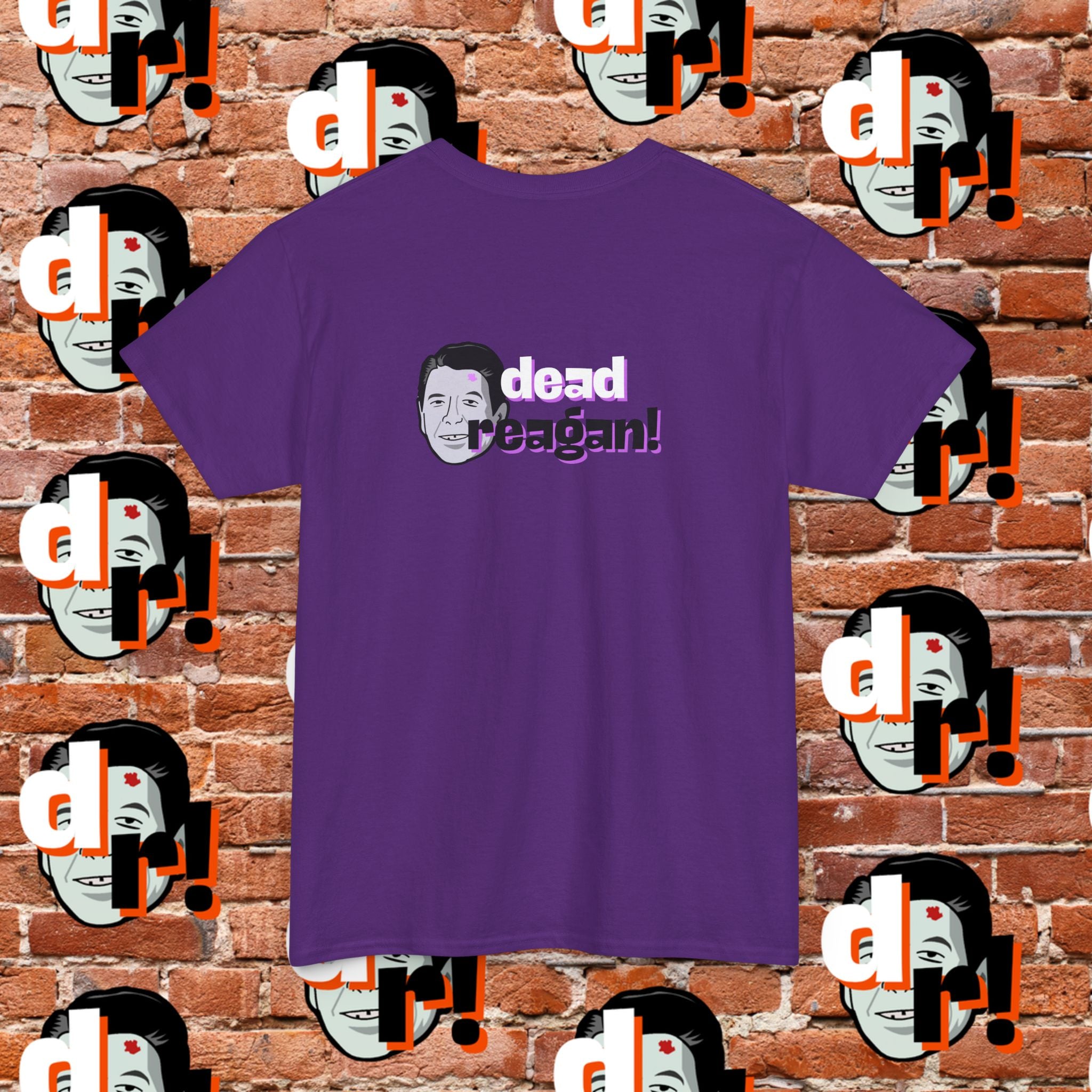 Savage Dead Reagan Graphic Tee Lavender and Lime