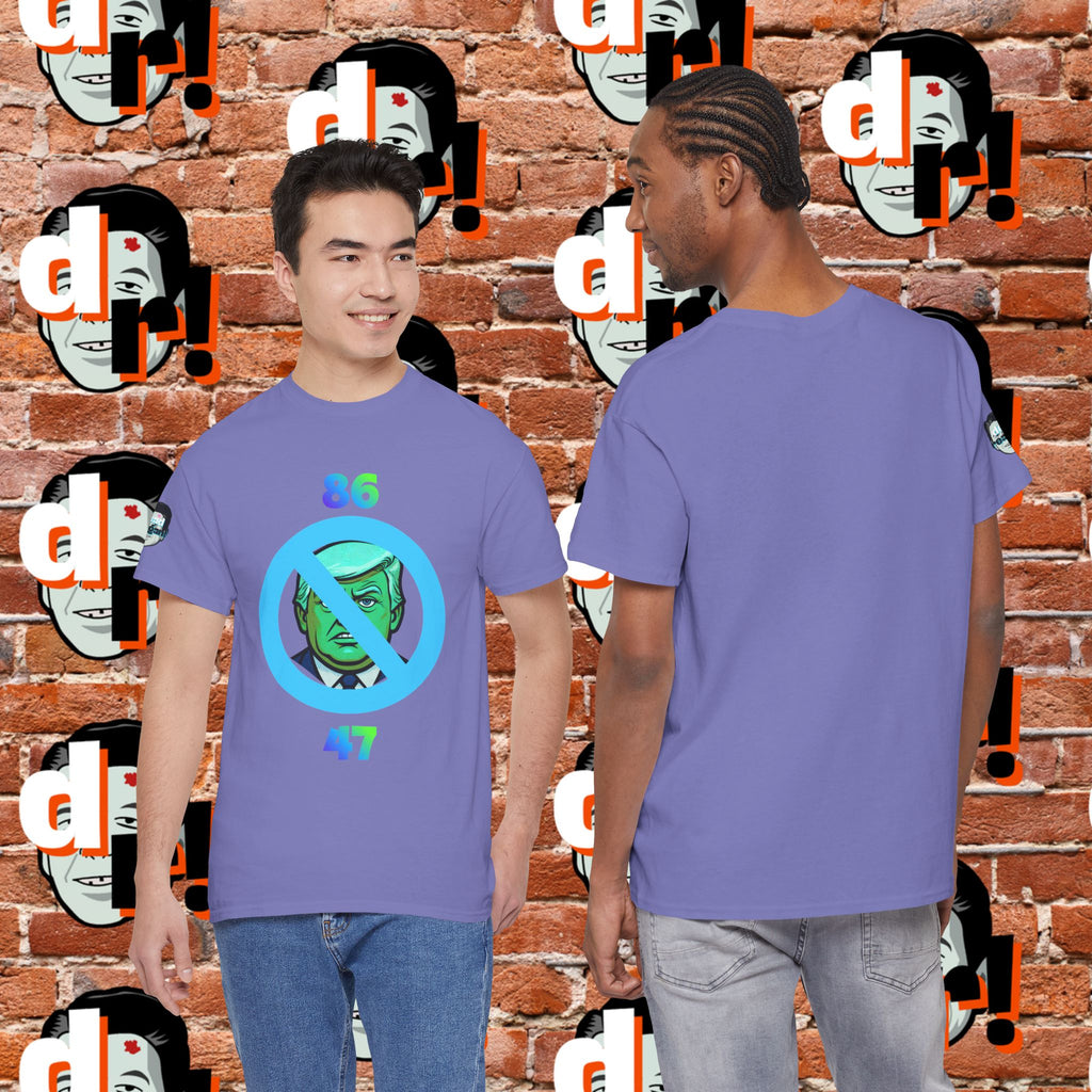 86/47 Lime & Blue Unisex Heavy Cotton Tee