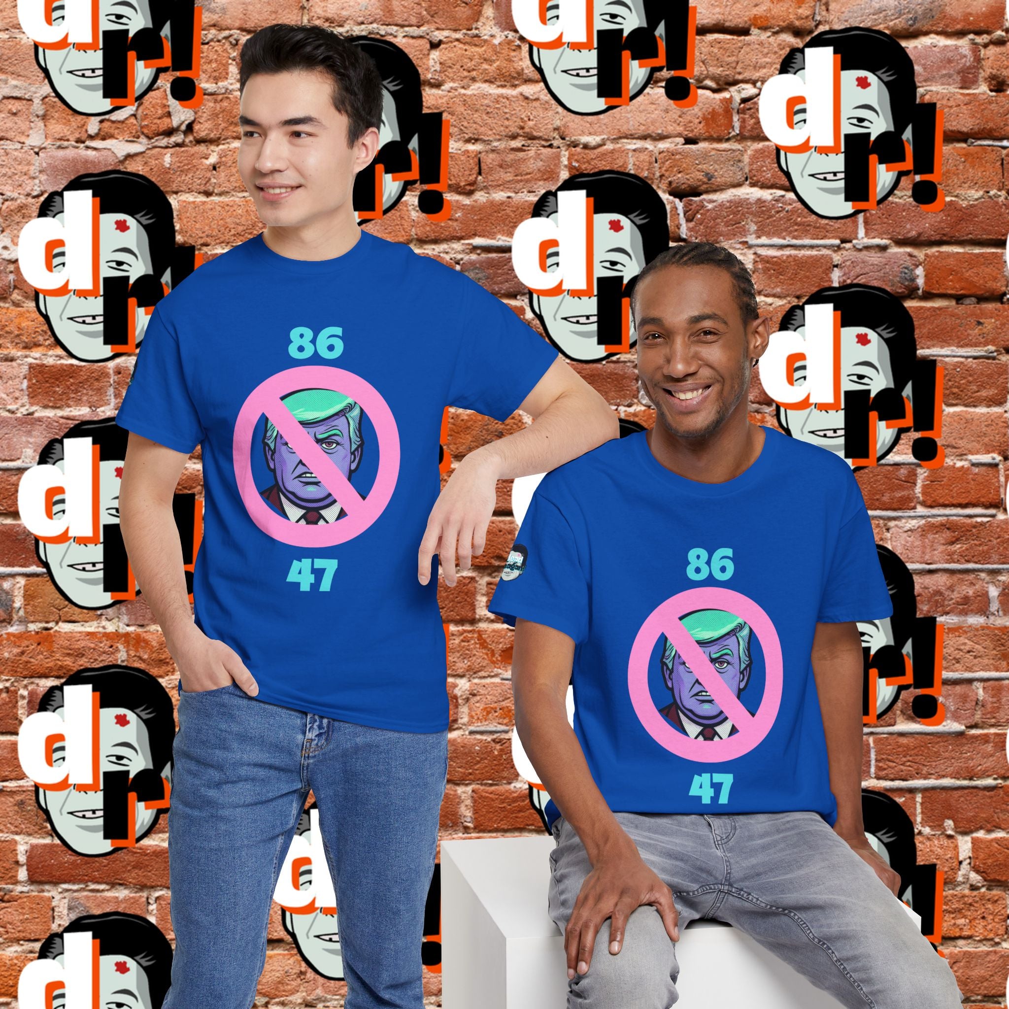 86/47 Teal & Pink Variant Unisex Heavy Cotton Tee