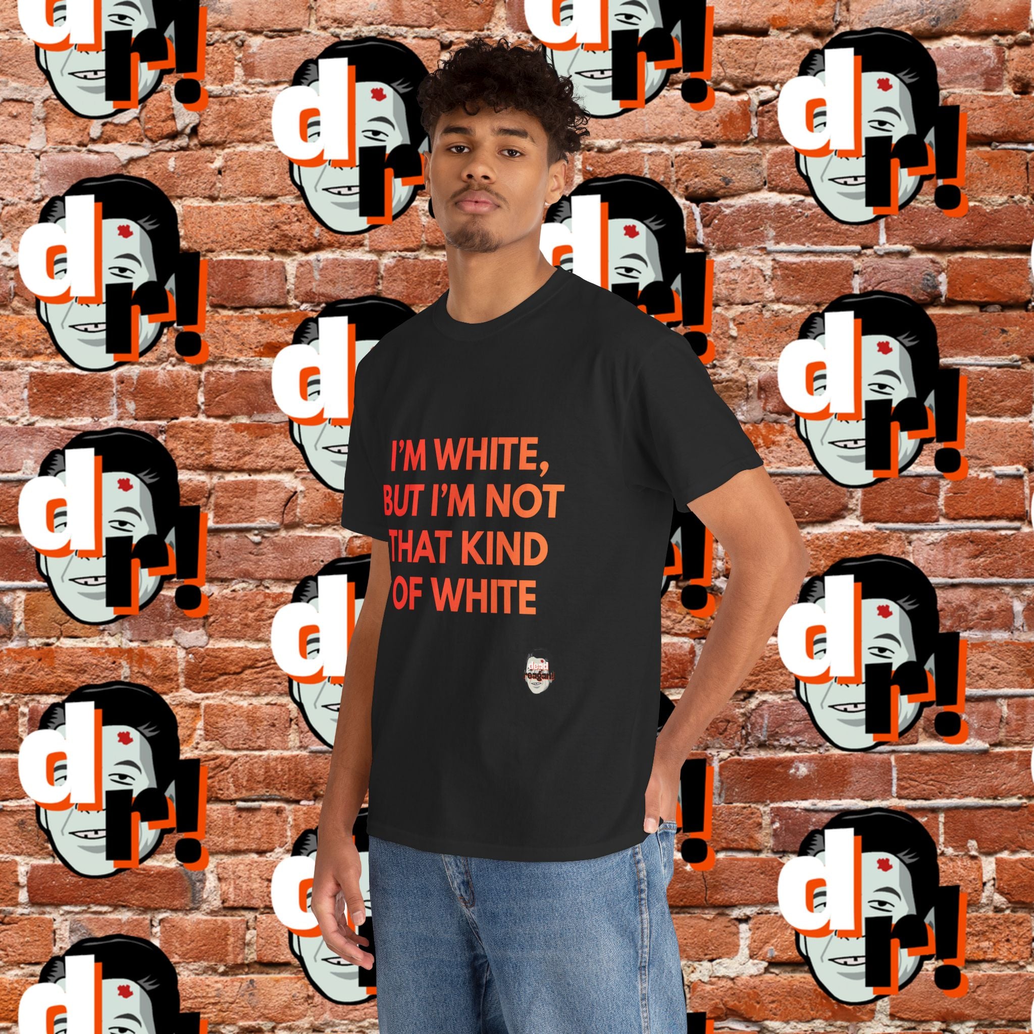 I’m White But… (Orange Gradient Letter) Unisex Heavy Cotton Tee