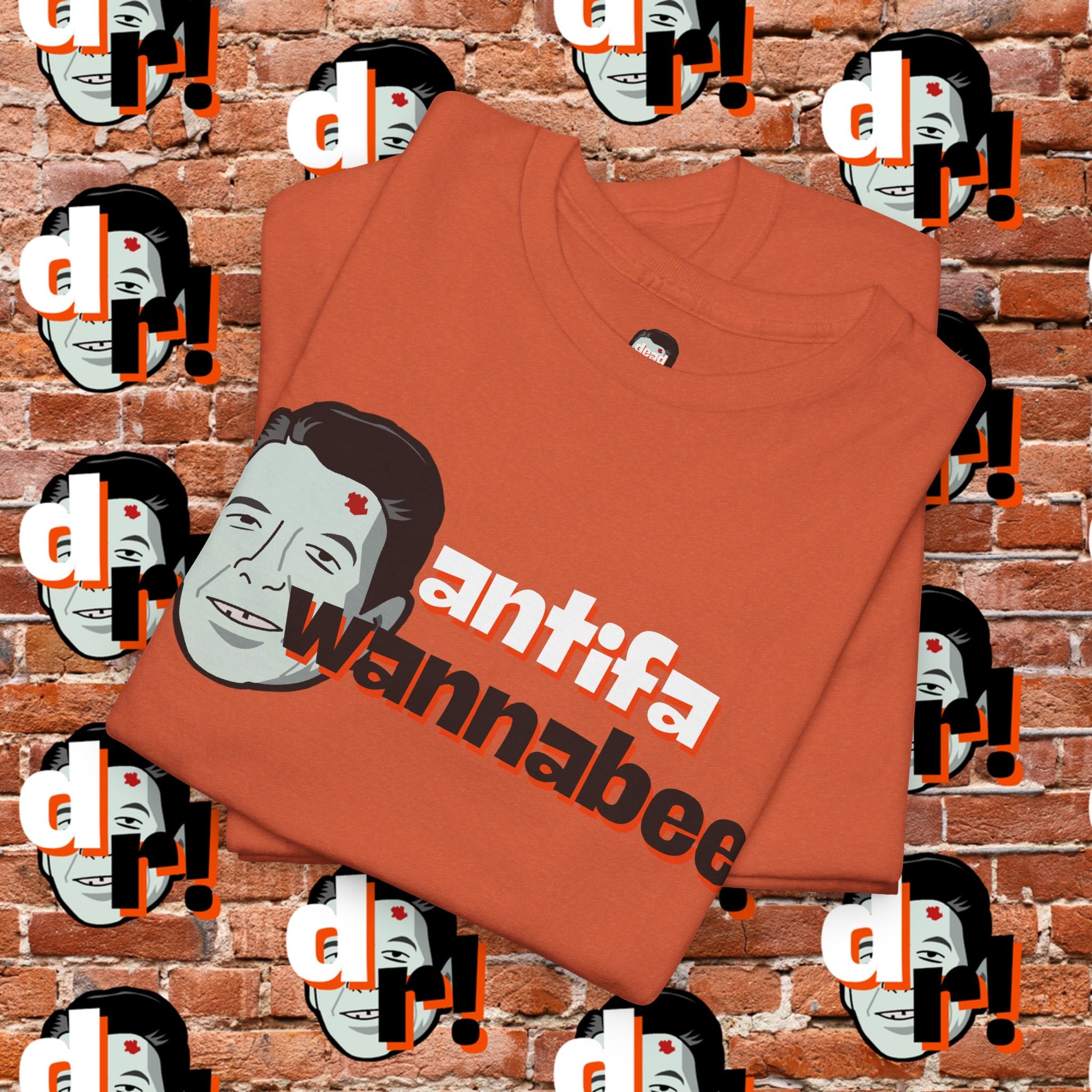 Antifa Wannabee (Orange) Unisex Heavy Cotton Tee