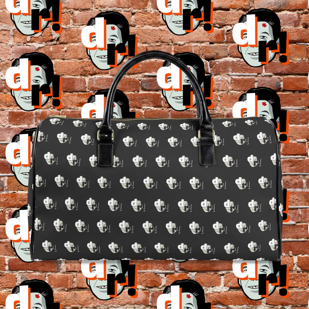 Dead Reagan Pleather Weekender Duffle- Black