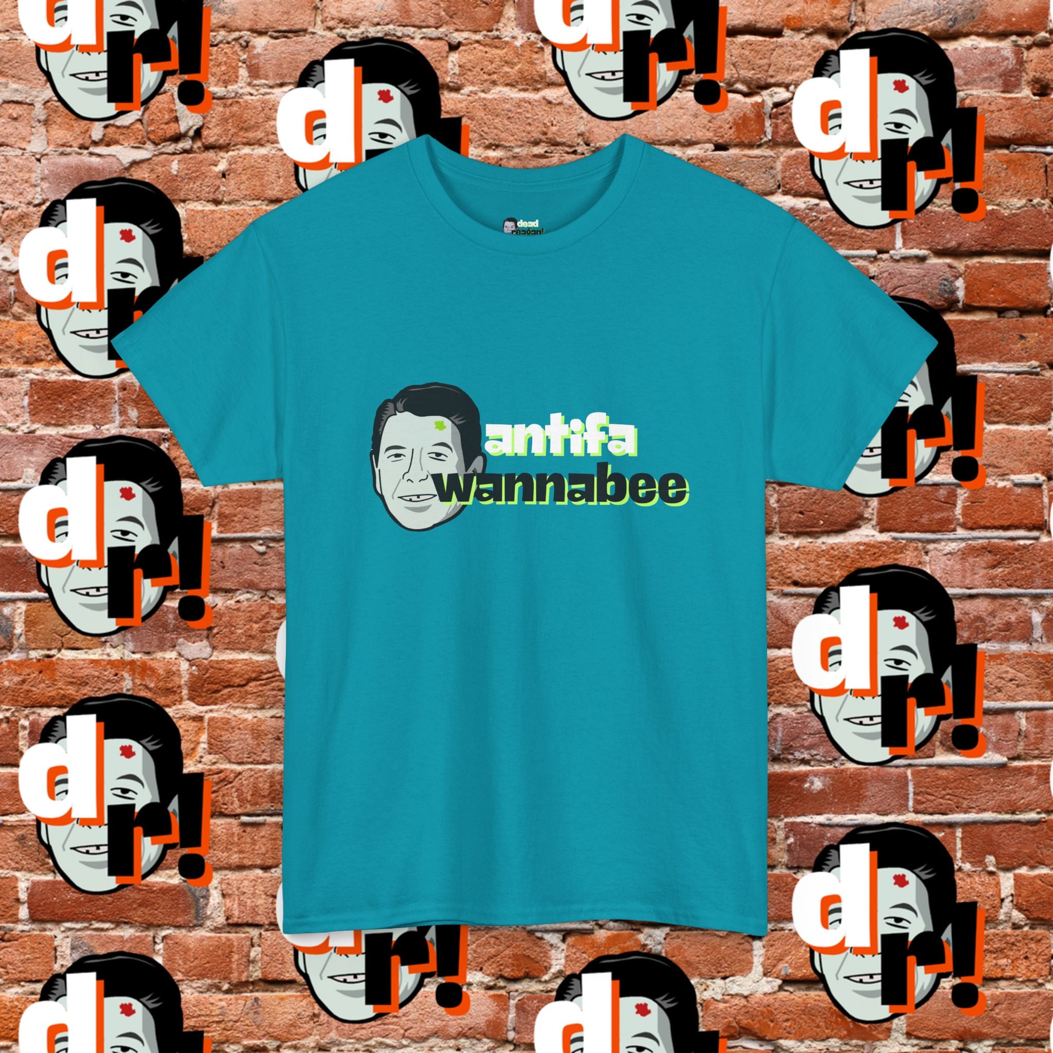 Antifa Wannabe (Lime) Unisex Heavy Cotton Tee