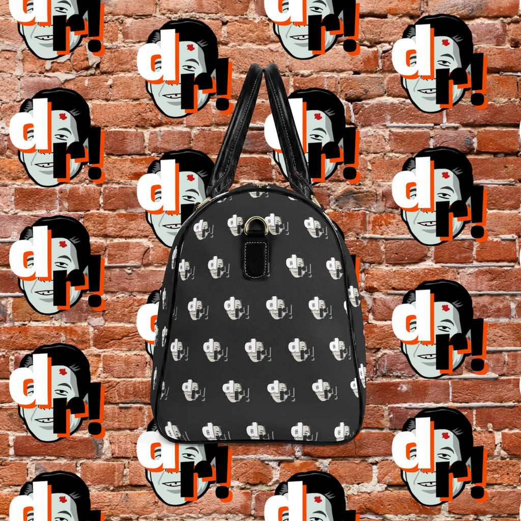 Dead Reagan Pleather Weekender Duffle- Black