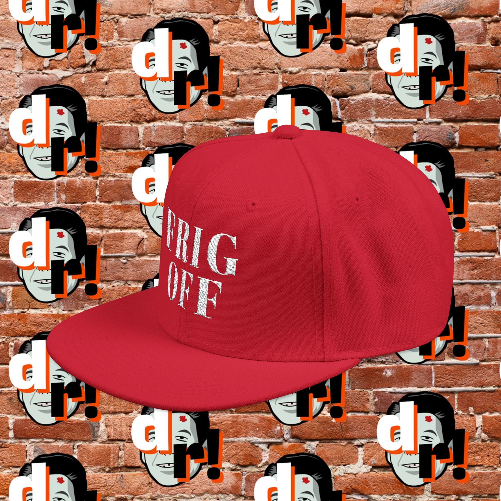 Frig Off Red Snapback (Embroidery)