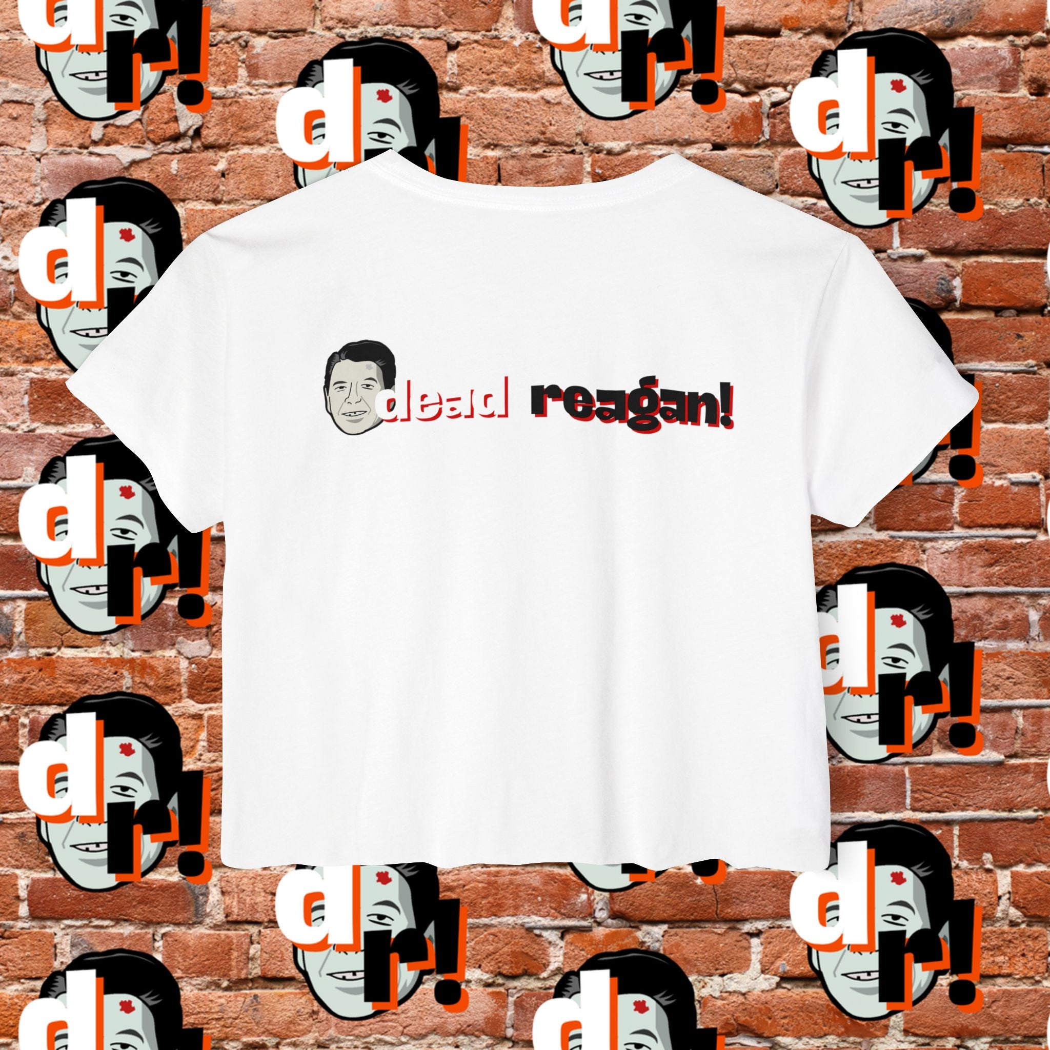 Antifa Wannabe Festival Crop Top (Red Letter)