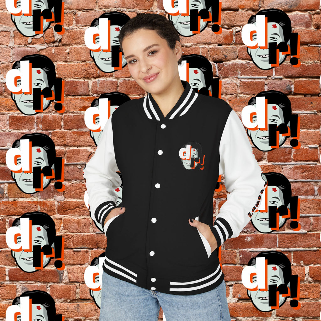 Antifa Wannabee Graphic Varsity Jacket