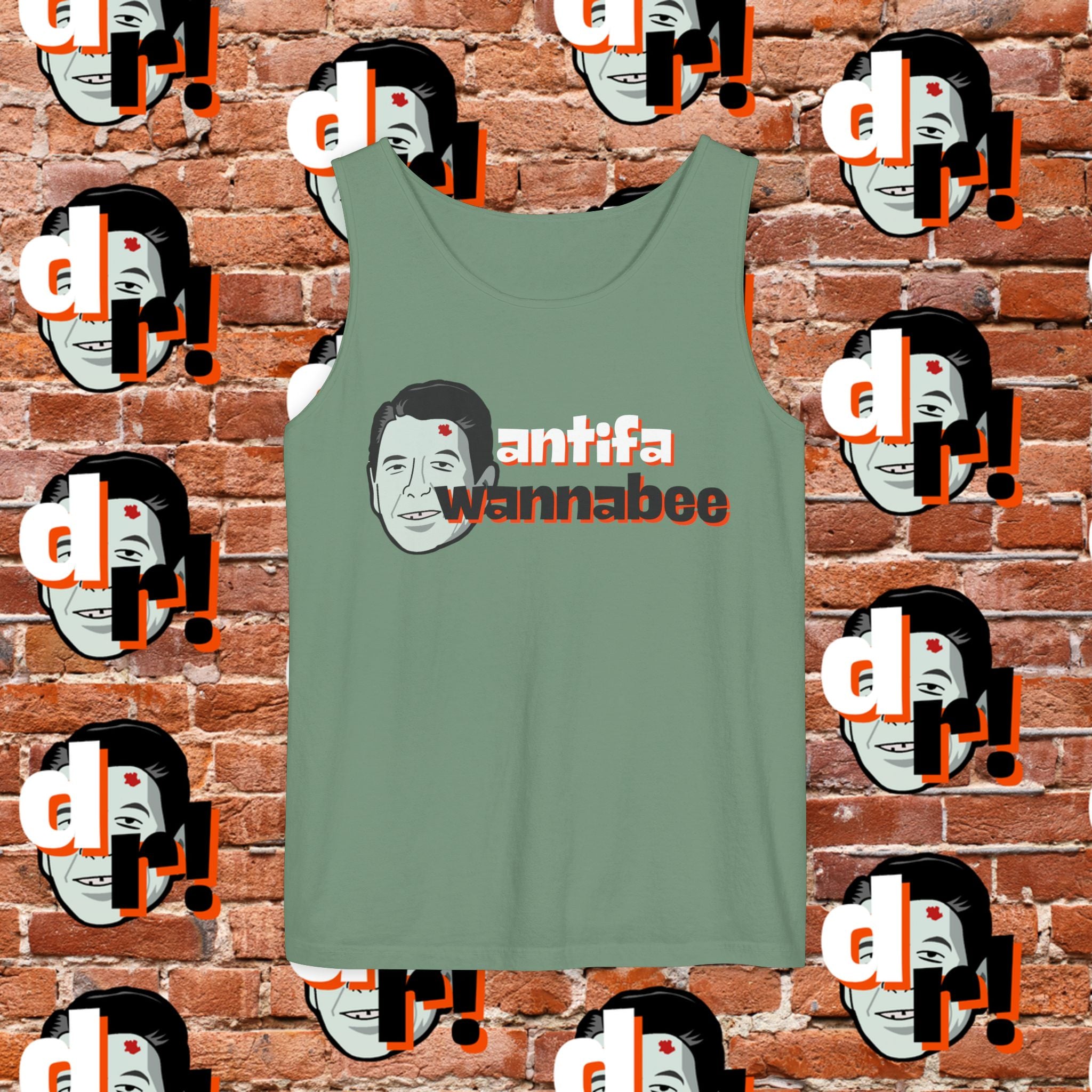 Antifa Wannabee Graphic Tank Top