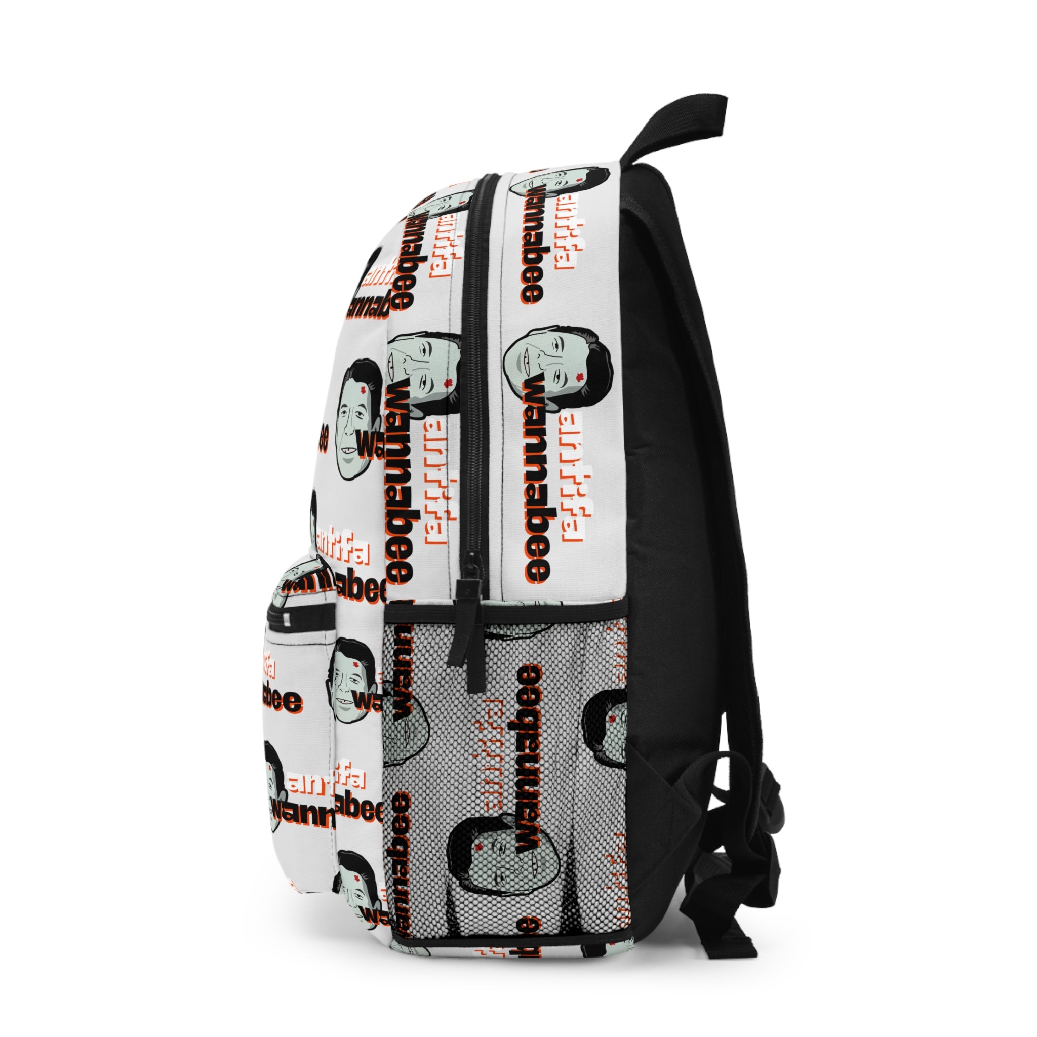 Antifa Wannabee Pattern Backpack (Gray)