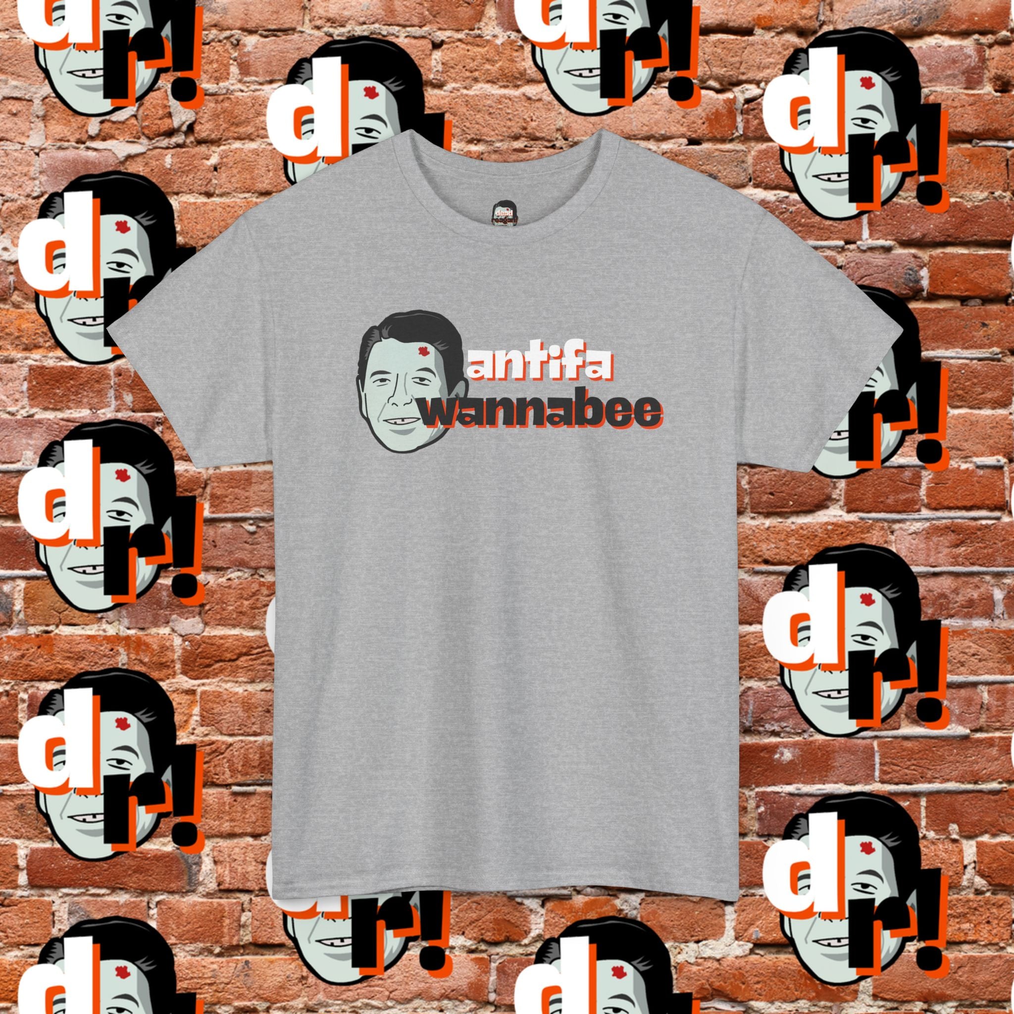 Antifa Wannabee (Orange) Unisex Heavy Cotton Tee