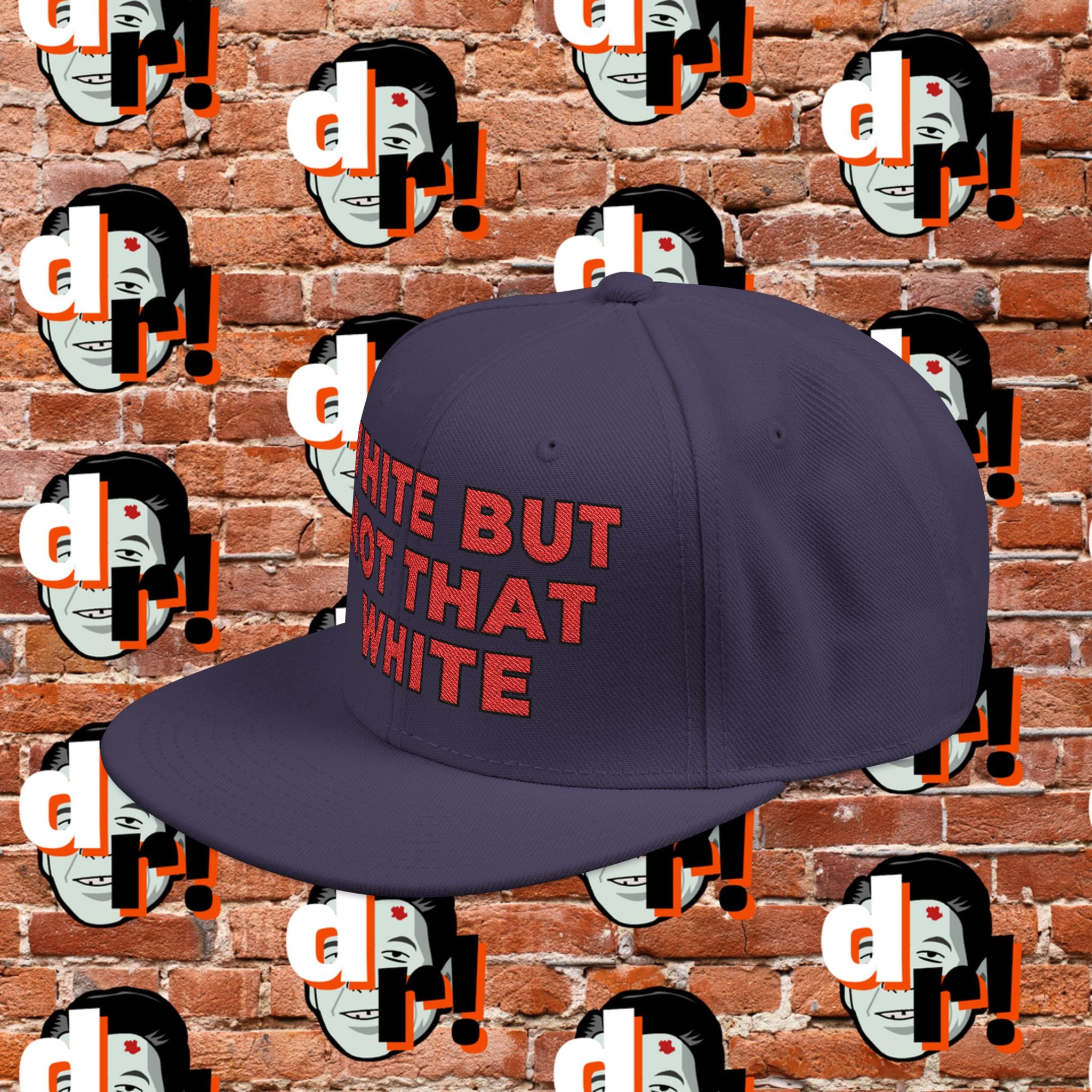White But Not That White (Red Letter b/o) Snapback