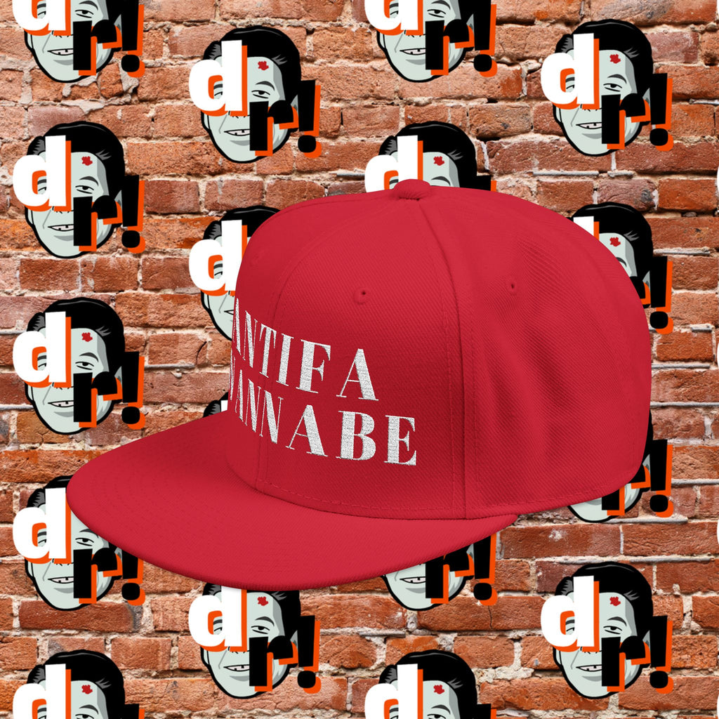 Antifa Wannabe Red Snapback (Embroidery)