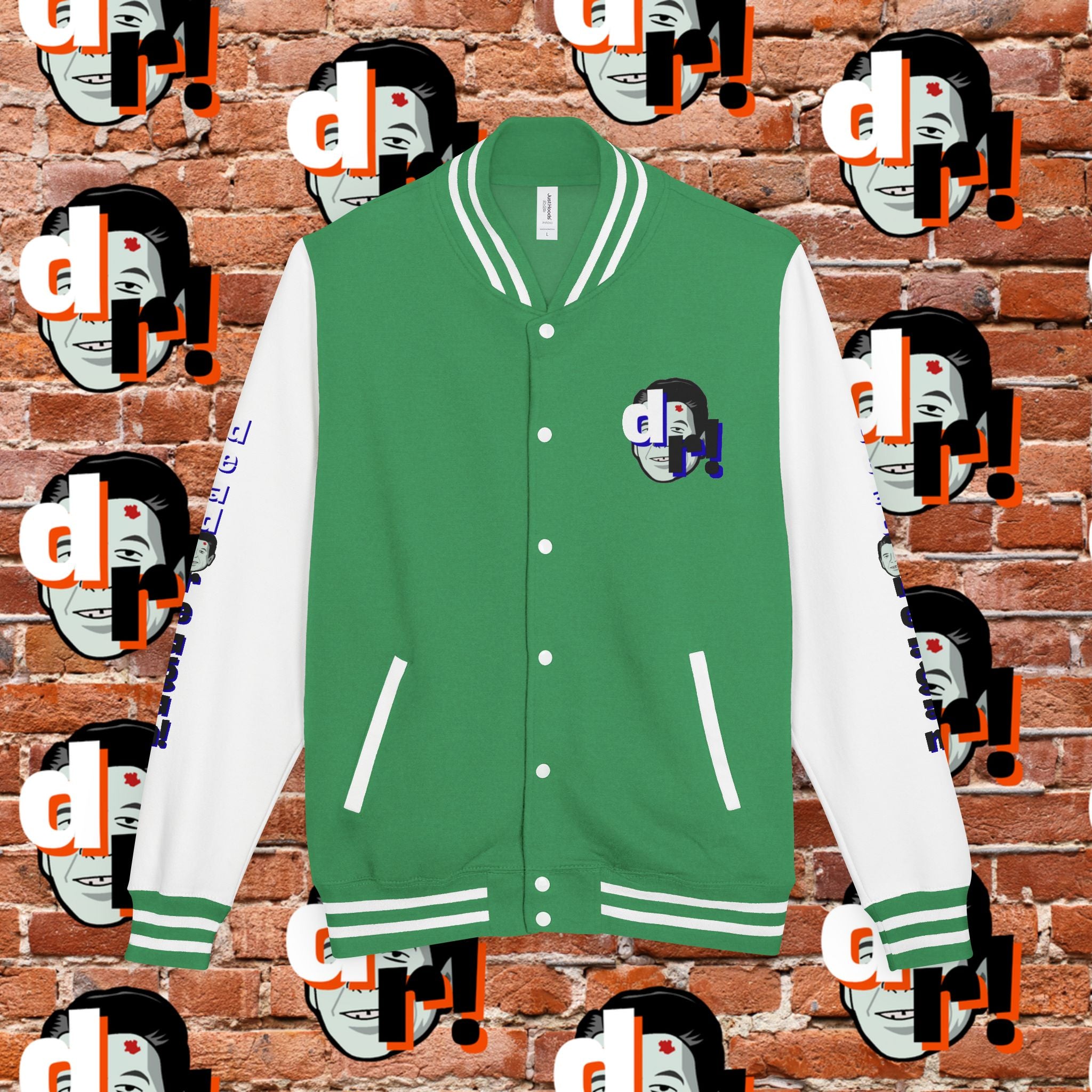 Antifa Wannabee Graphic Varsity Jacket