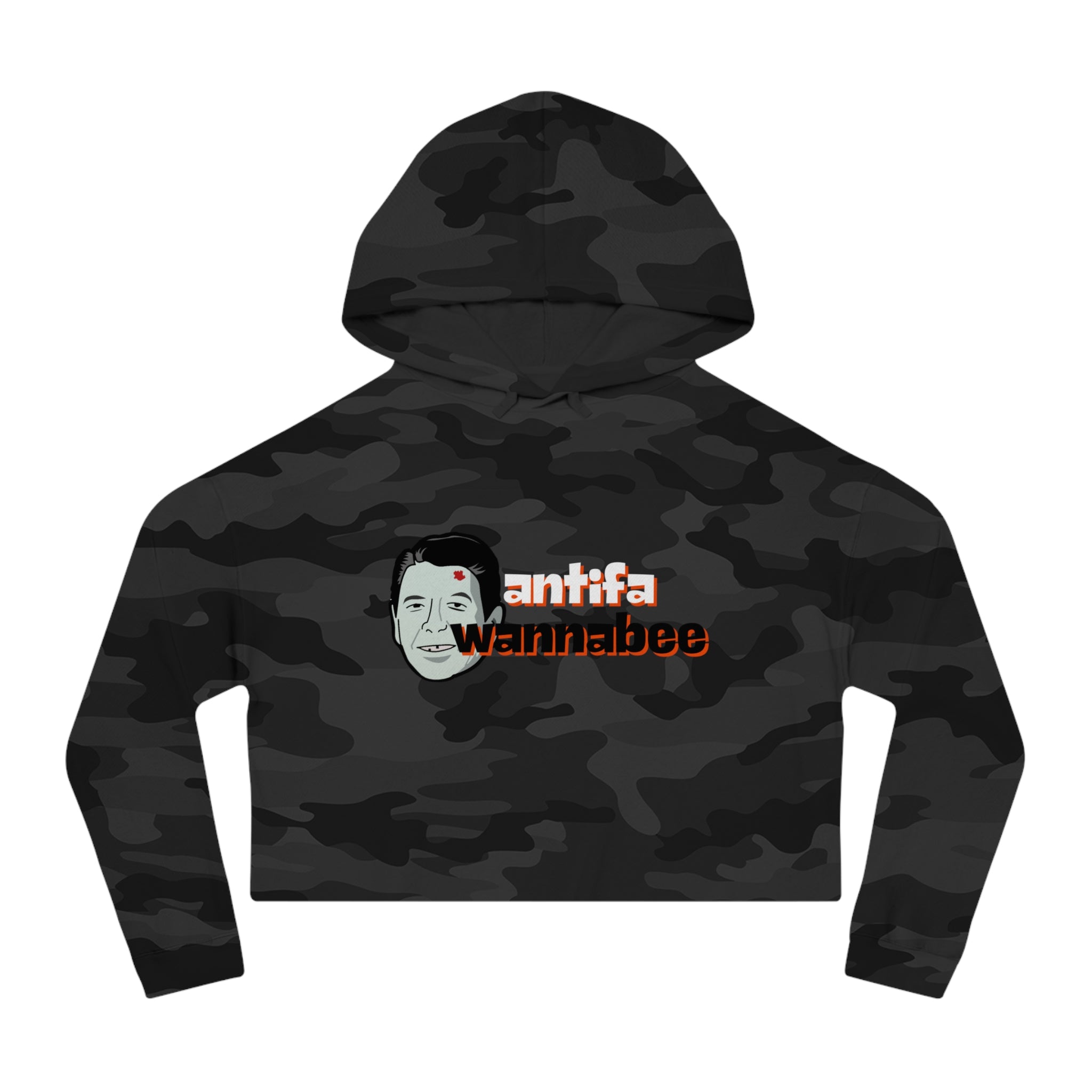 Antifa Wannabe Cropped Hoodie