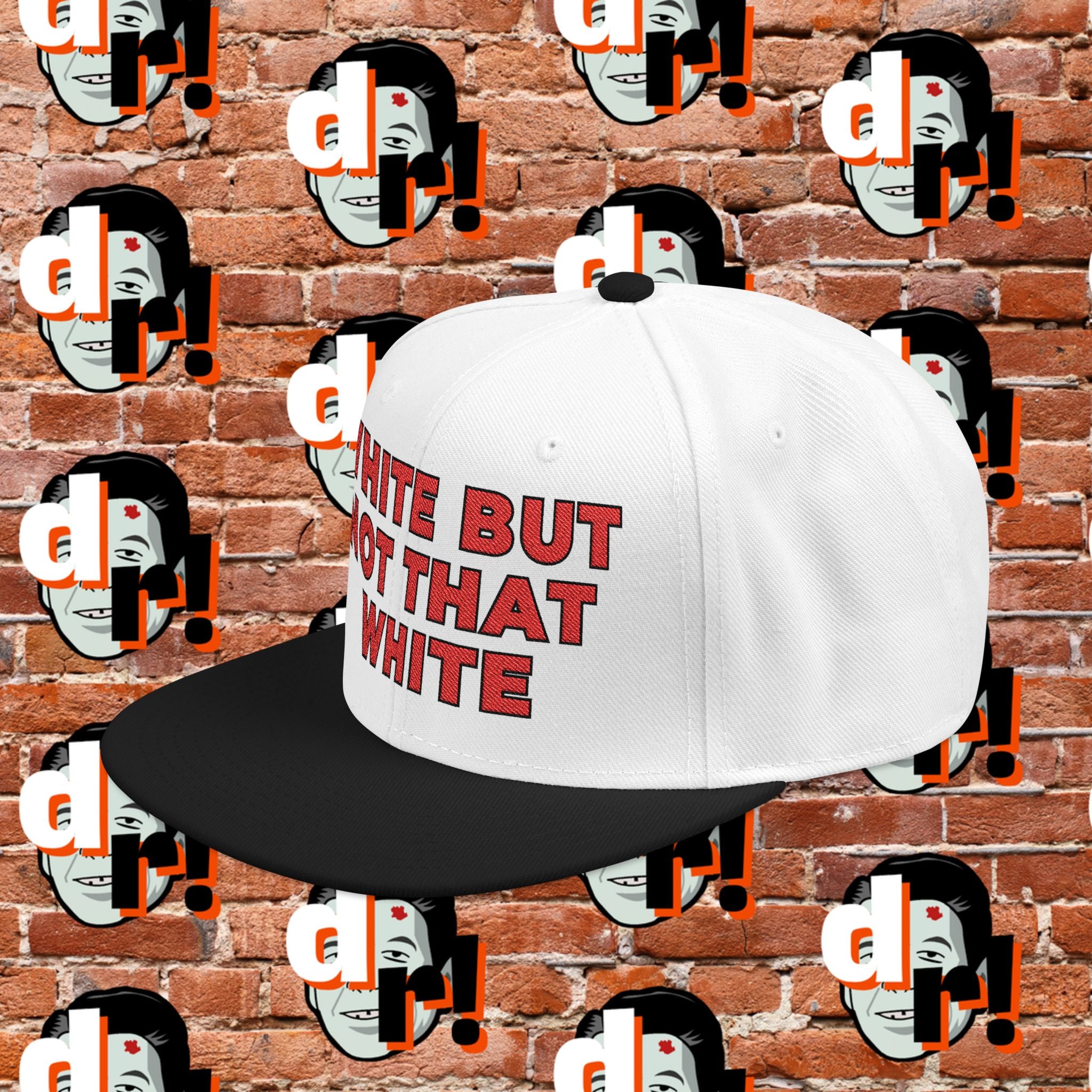 White But Not That White (Red Letter b/o) Snapback