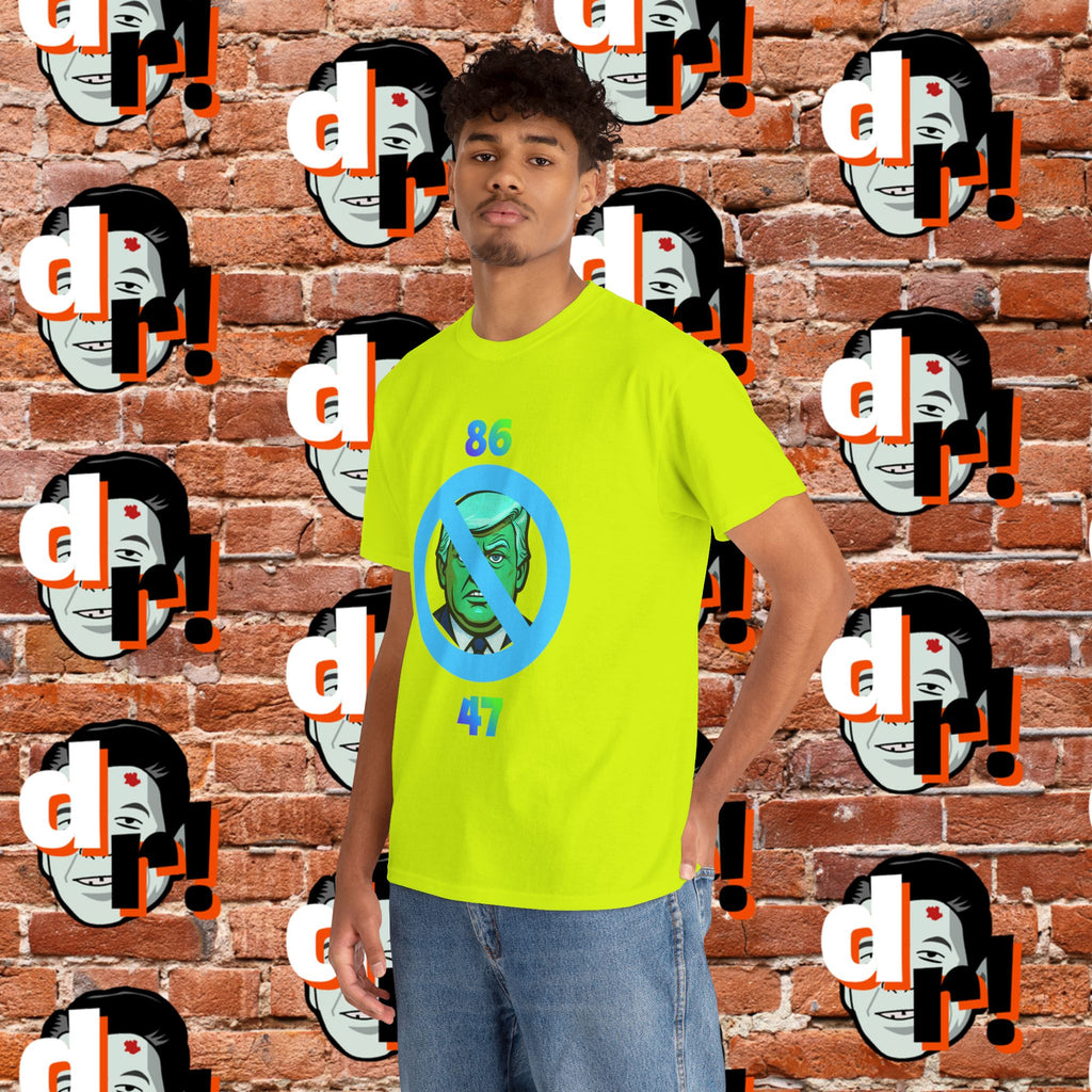 86/47 Lime & Blue Unisex Heavy Cotton Tee