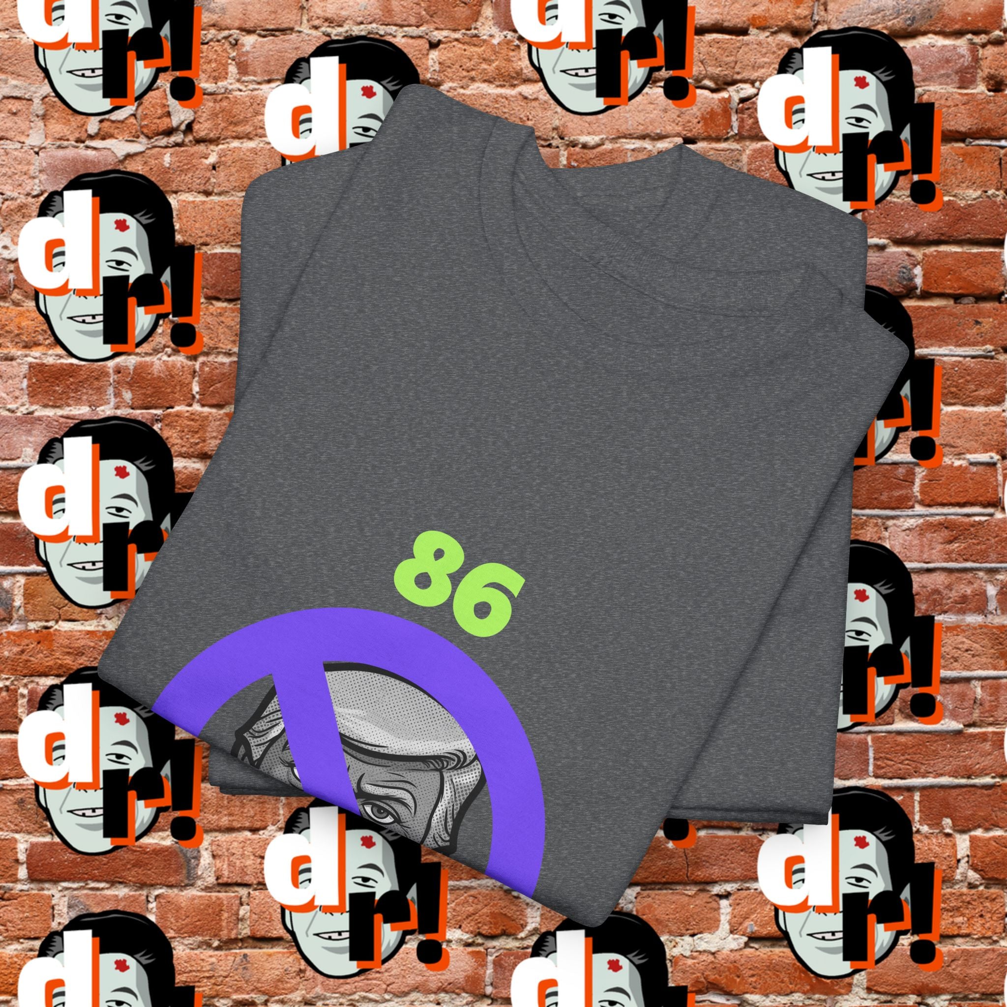 86/47 Lime & Purple  Variant Unisex Heavy Cotton Tee