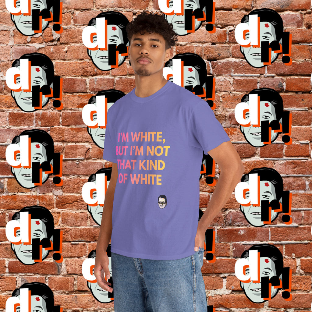 I’m White But… (Pink/Yellow Gradient Letter) Unisex Heavy Cotton Tee
