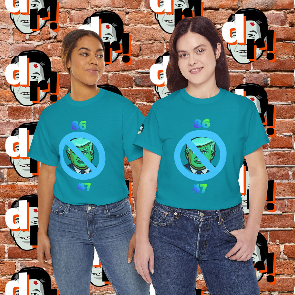 86/47 Lime & Blue Unisex Heavy Cotton Tee