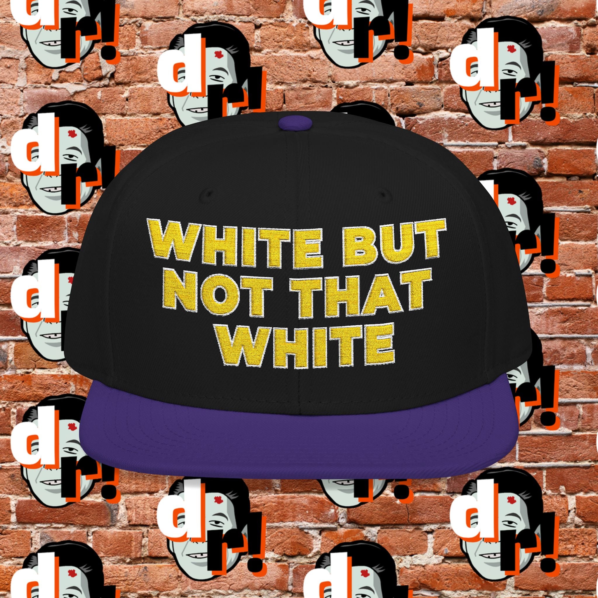 White But Not White (Yellow Letter w/o) Snapback