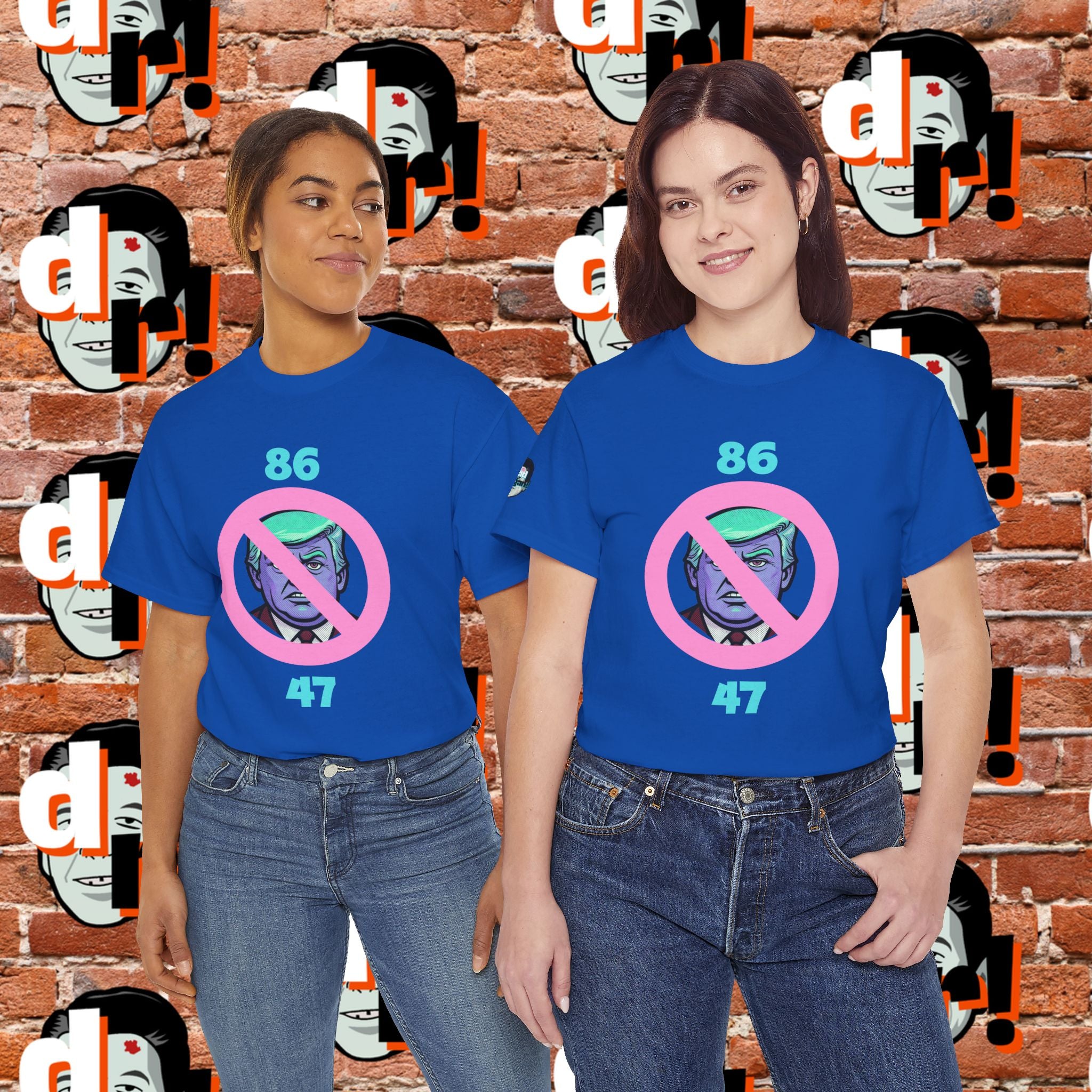86/47 Teal & Pink Variant Unisex Heavy Cotton Tee