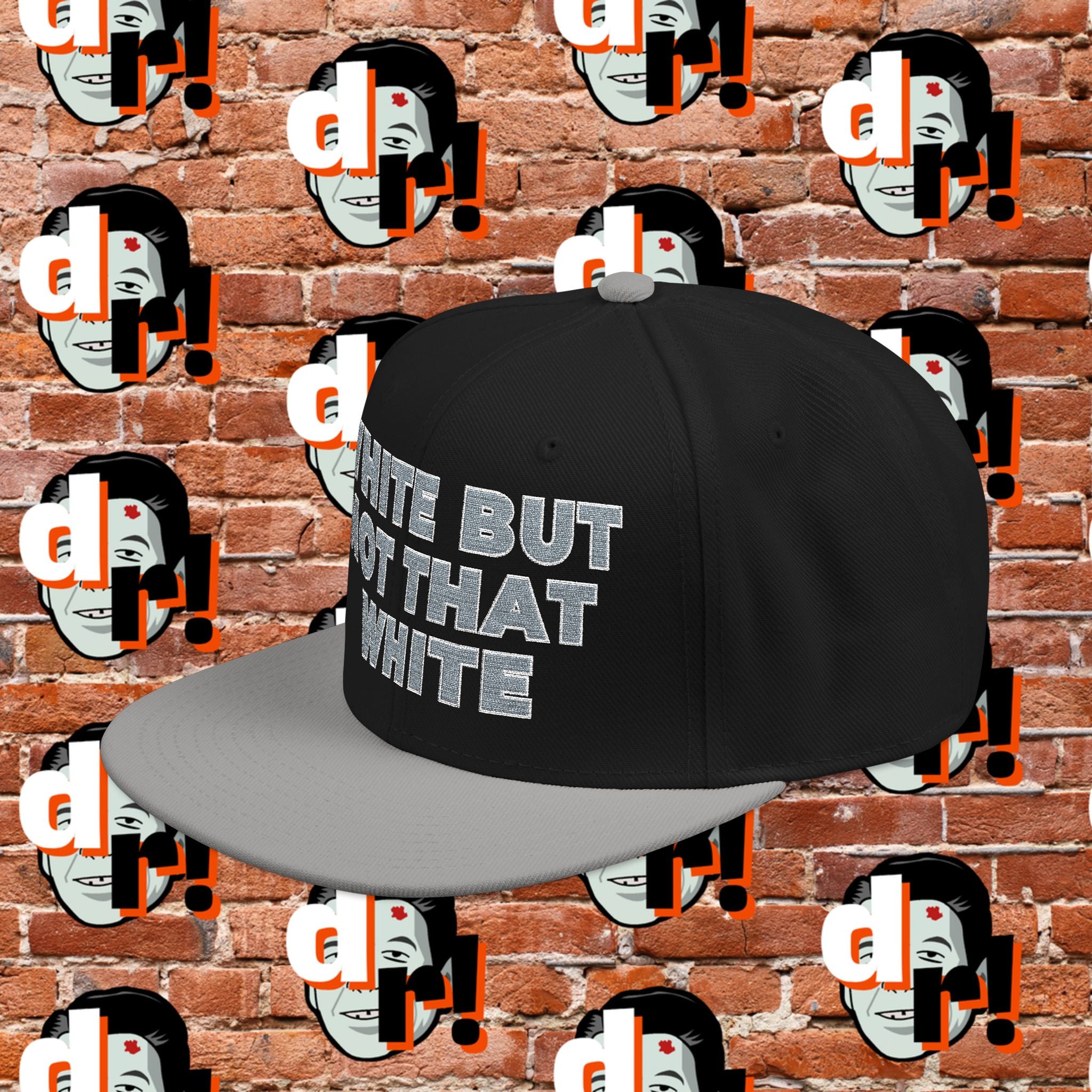 White But Not That White (Gray Letter w/o) Snapback