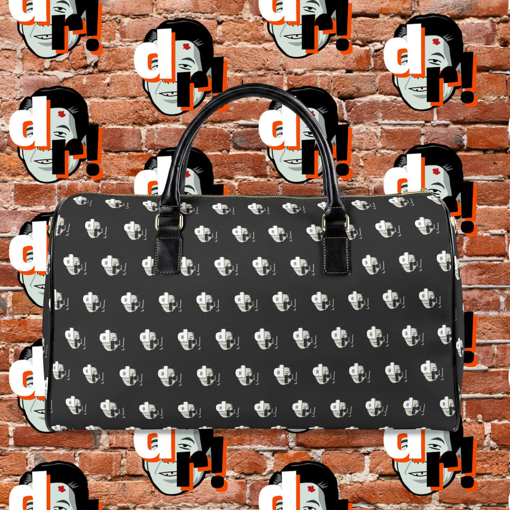 Dead Reagan Pleather Weekender Duffle- Black