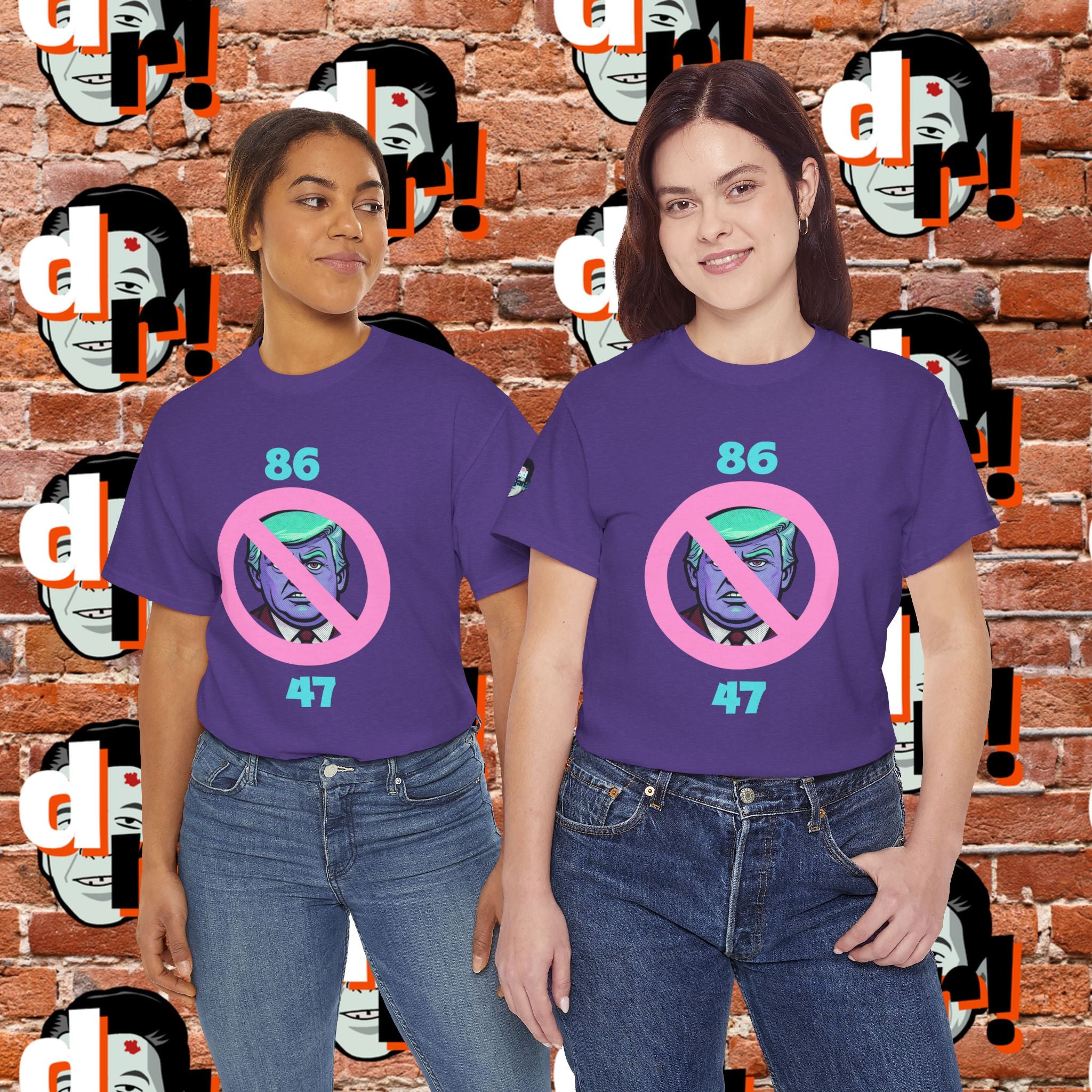 86/47 Teal & Pink Variant Unisex Heavy Cotton Tee