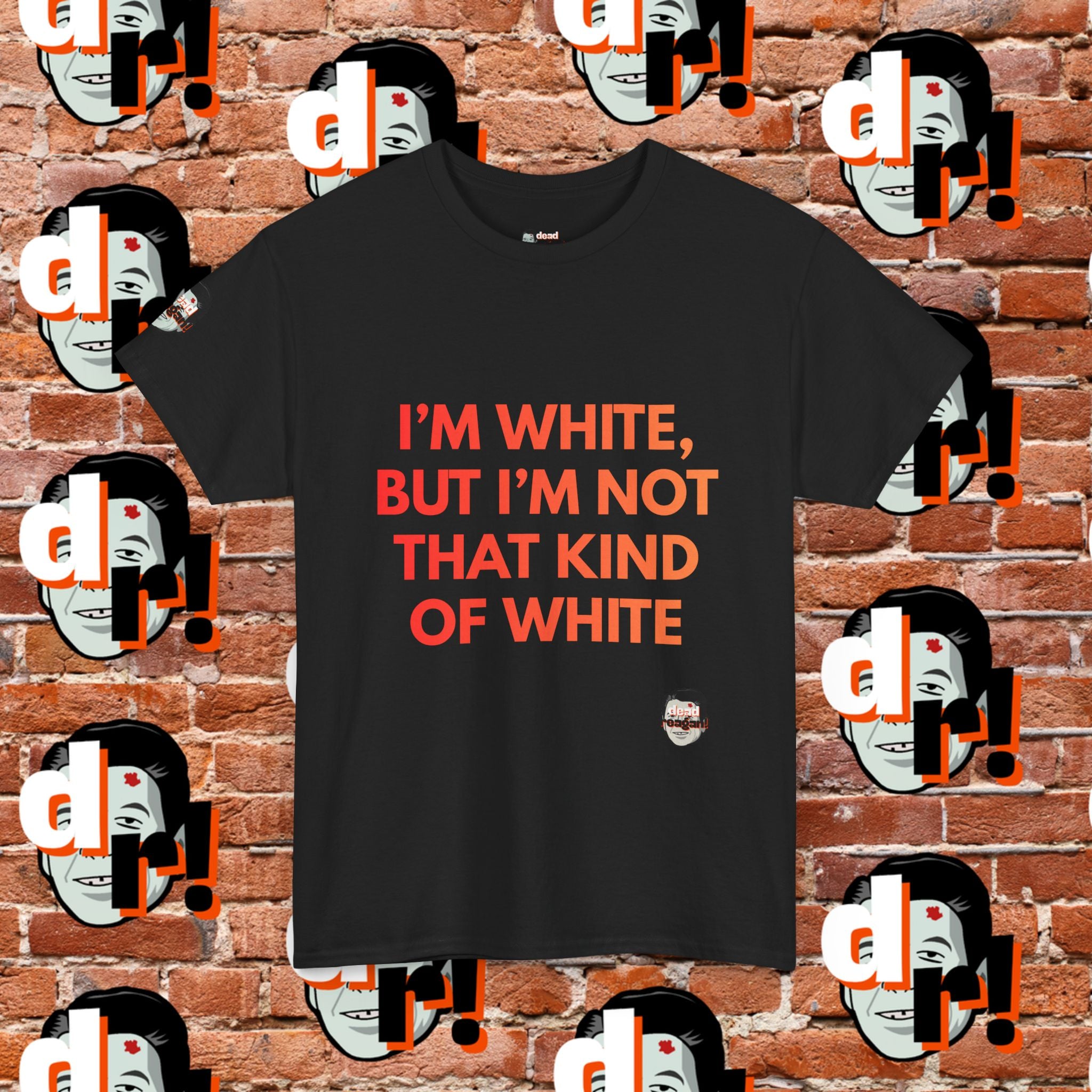I’m White But… (Orange Gradient Letter) Unisex Heavy Cotton Tee