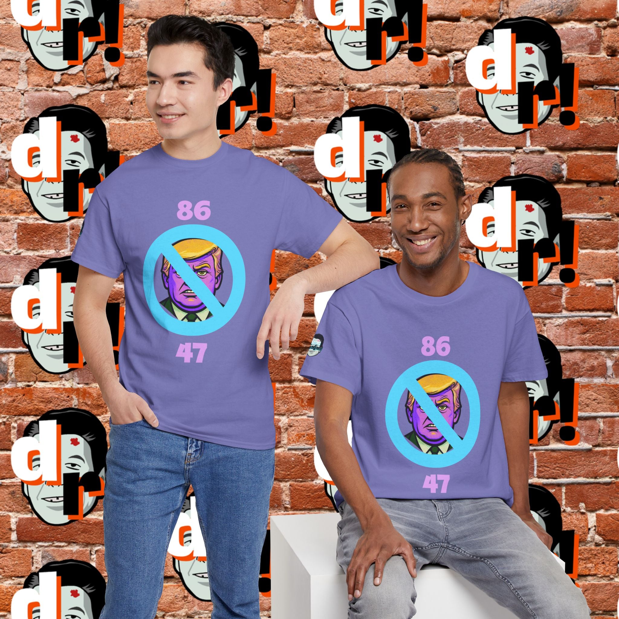 86/47 Lavender & Pink Variant Unisex Heavy Cotton Tee
