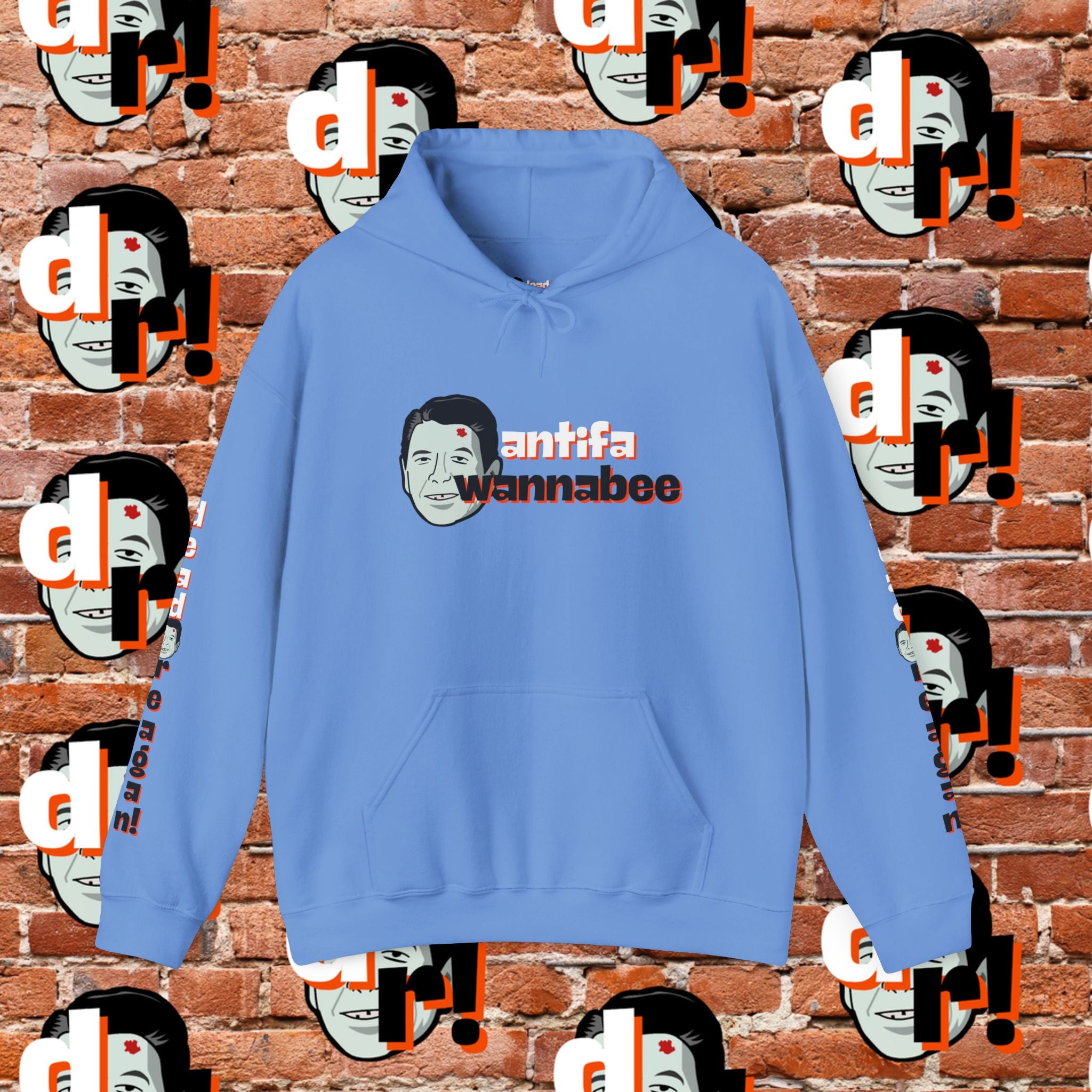 Antifa Wannabee Hoodie Graphic Pullover